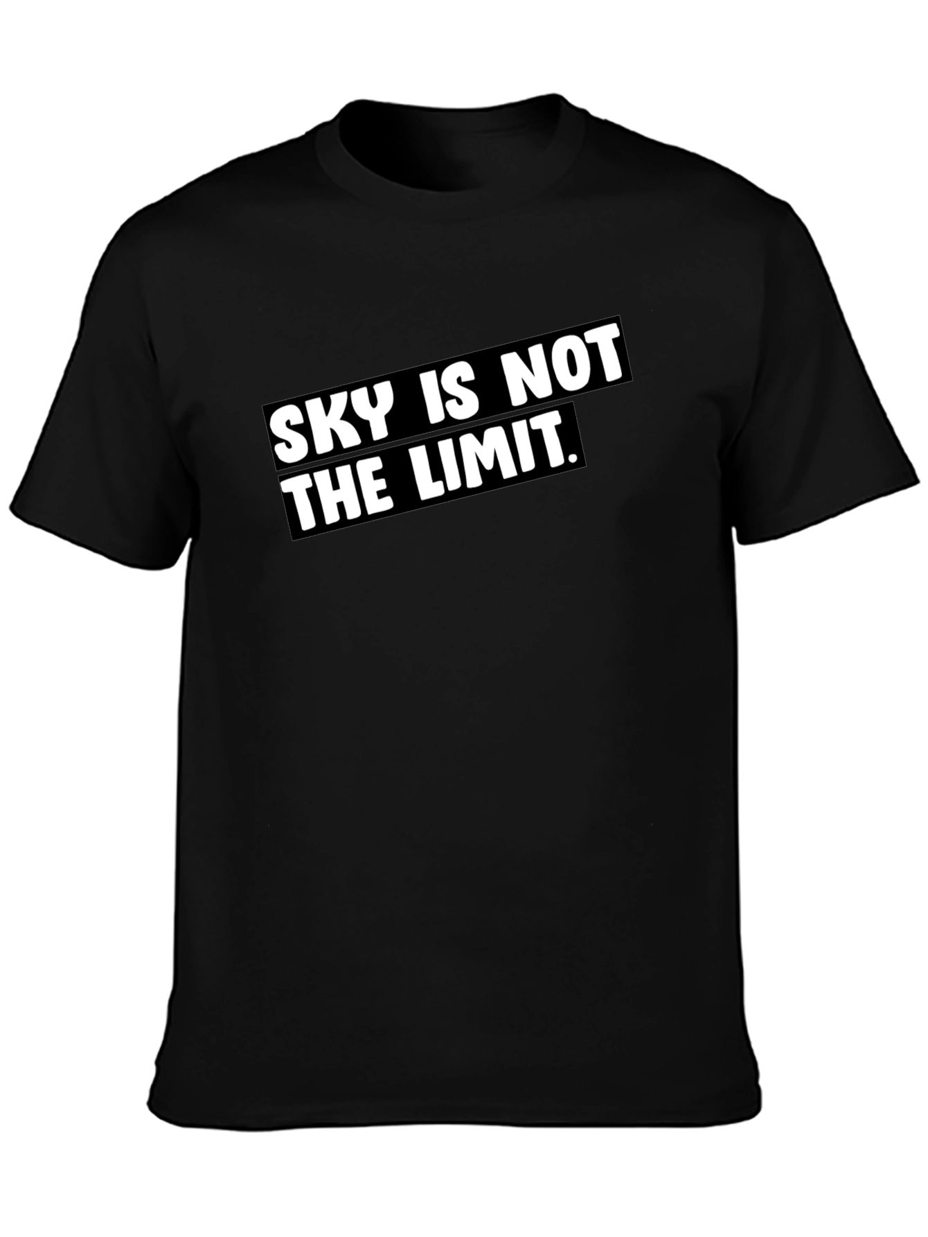 Sky Is Not The Limit Black Graphic Tee