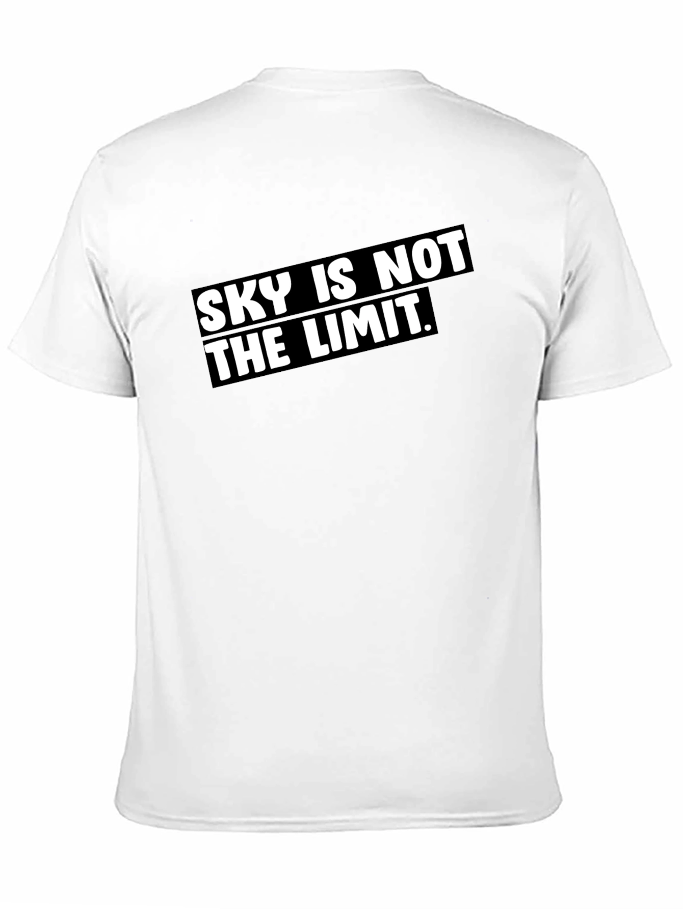 Sky Is Not The Limit Black Graphic Tee