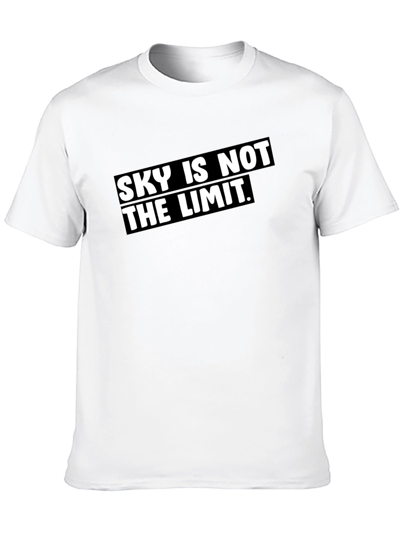 Sky Is Not The Limit Black Graphic Tee