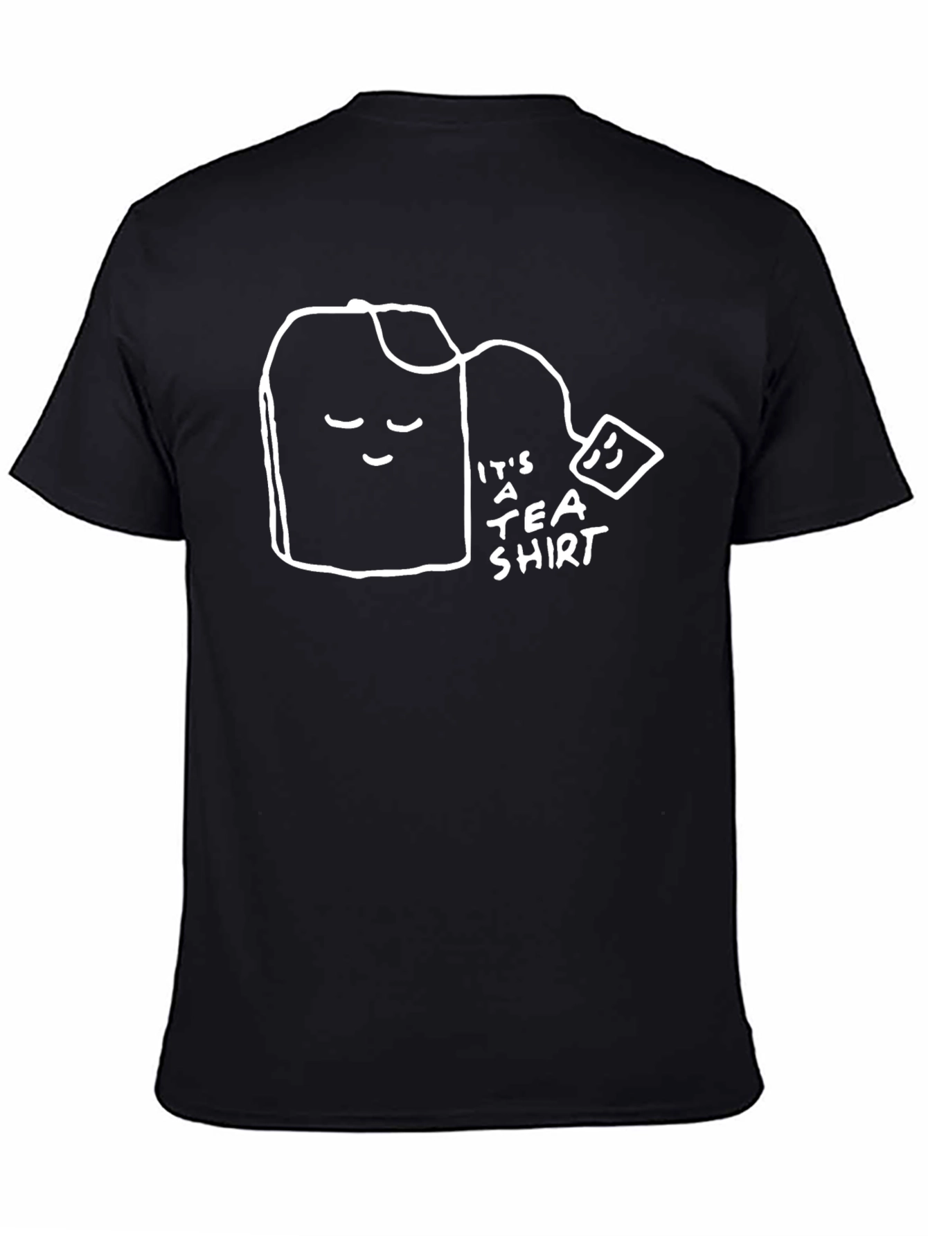 Its A Tea Shirt Black Cotton Tee