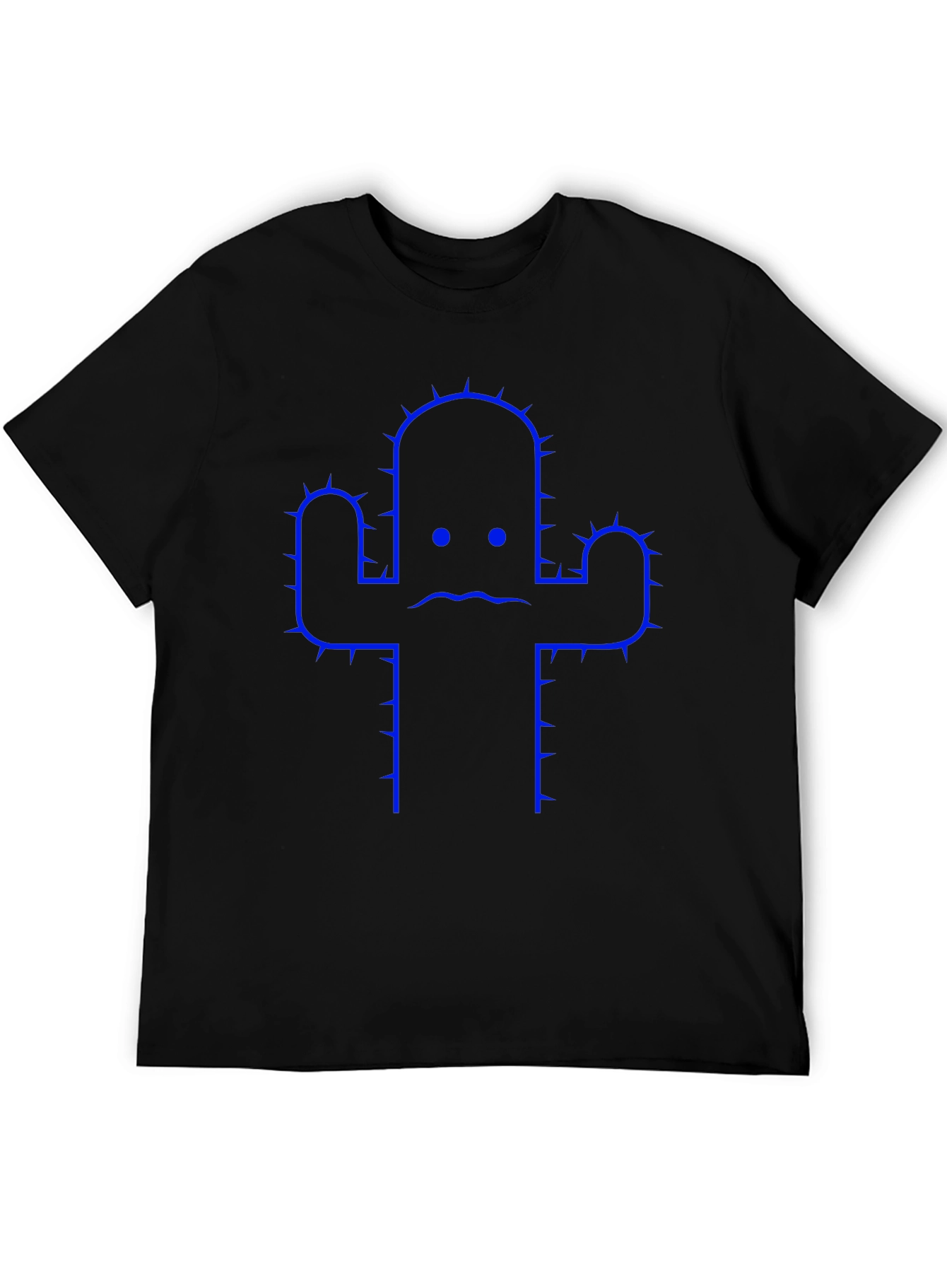 Sad Cactus Graphic Tee - Black