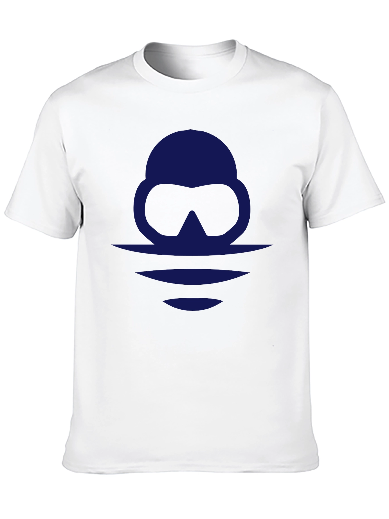 Diver Silhouette Graphic Tee - Black Casual Shirt