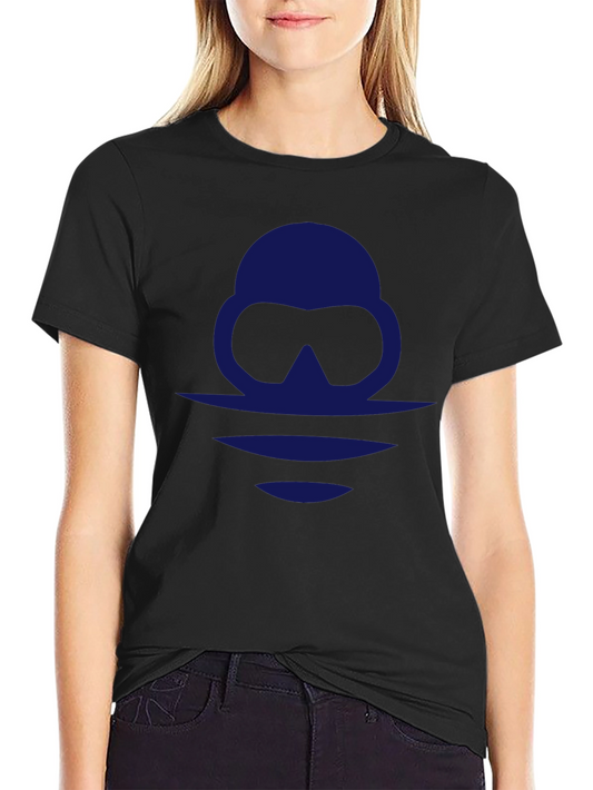 Diver Silhouette Graphic Tee - Black Casual Shirt