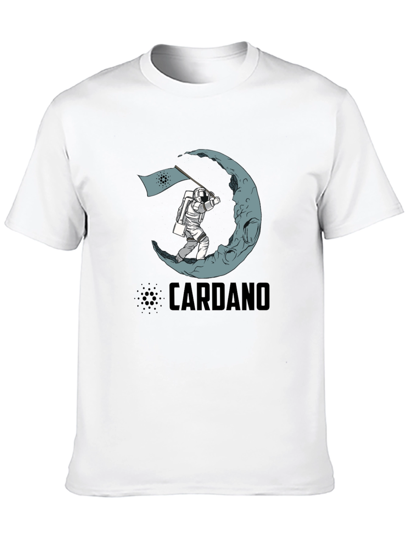 Cardano Moon Landing Black T-Shirt