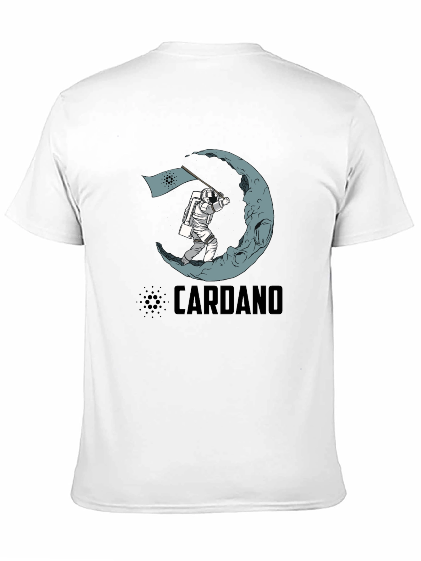 Cardano Moon Landing Black T-Shirt