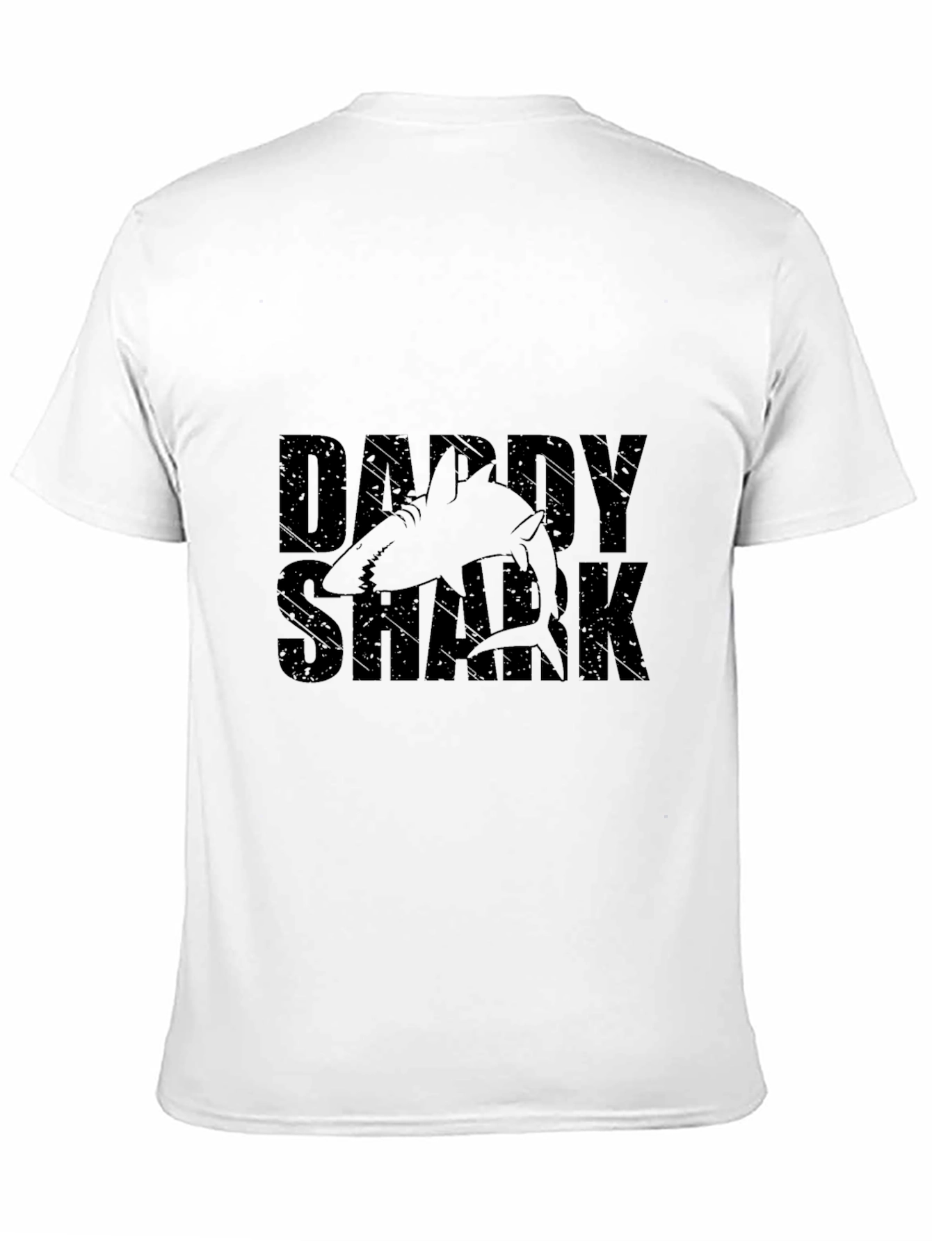 Daddy Shark Black Graphic Tee