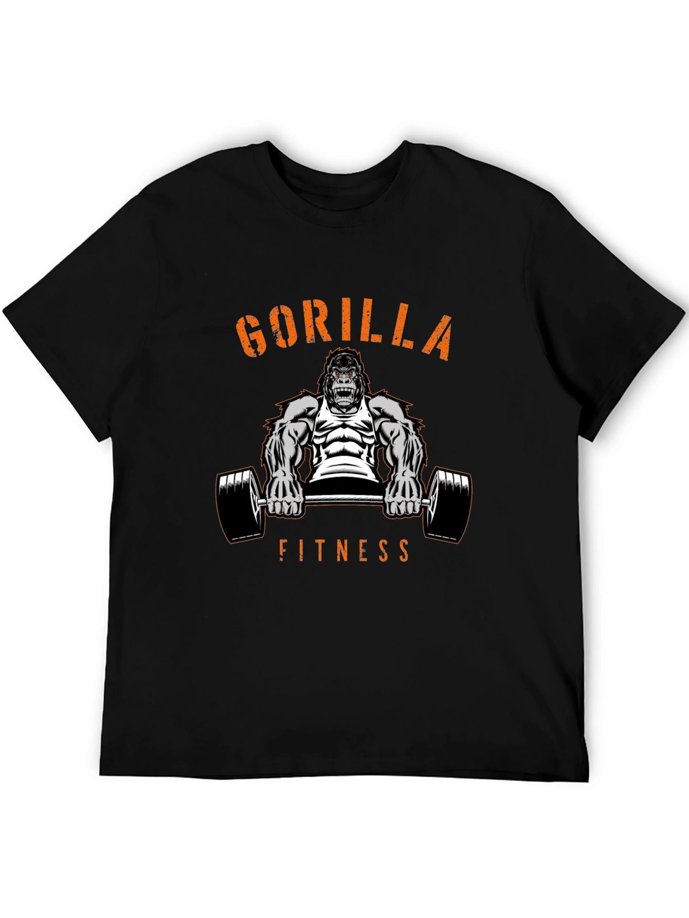 Gorilla Fitness Graphic T-Shirt - Black