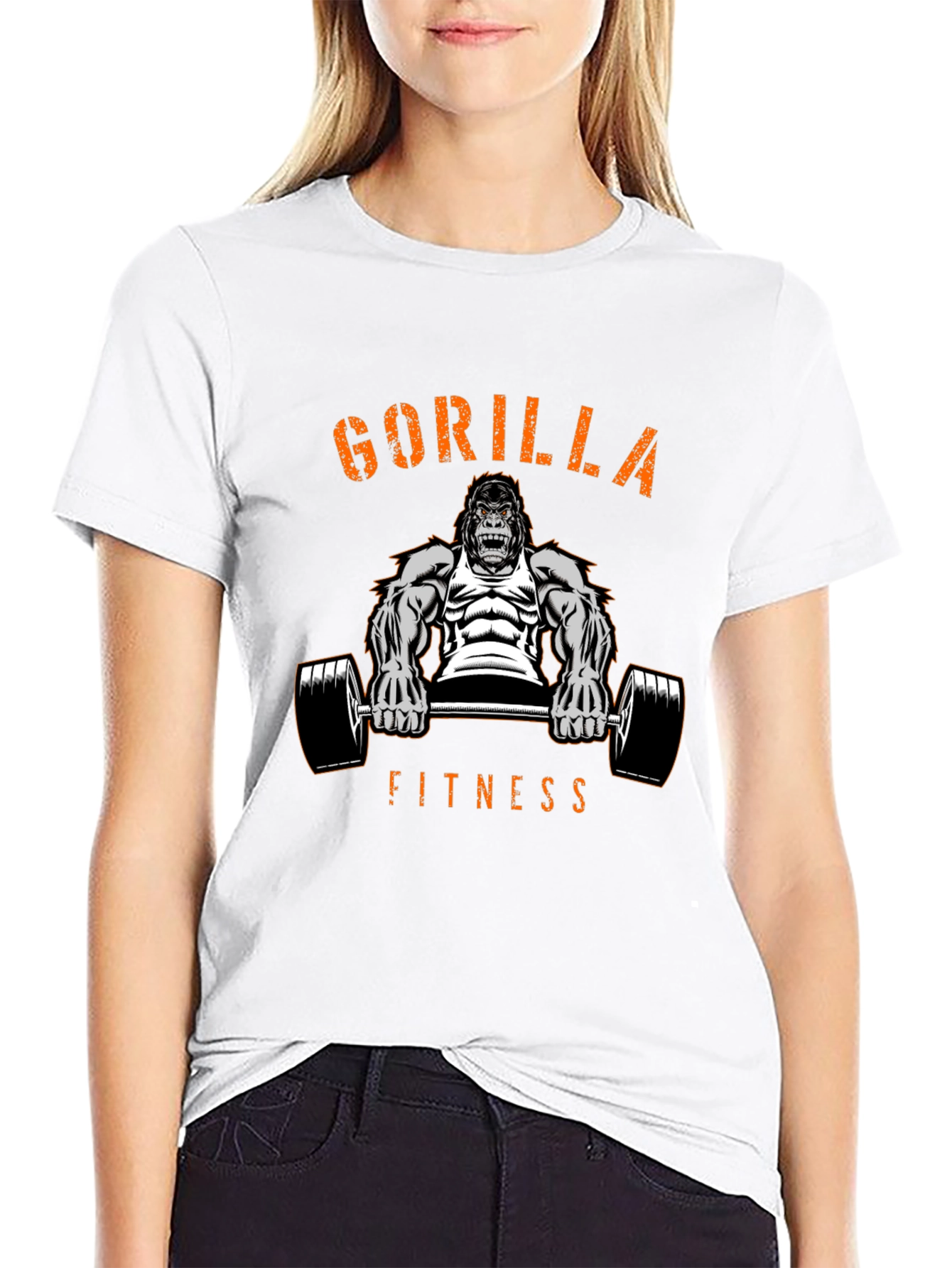 Gorilla Fitness Graphic T-Shirt - Black