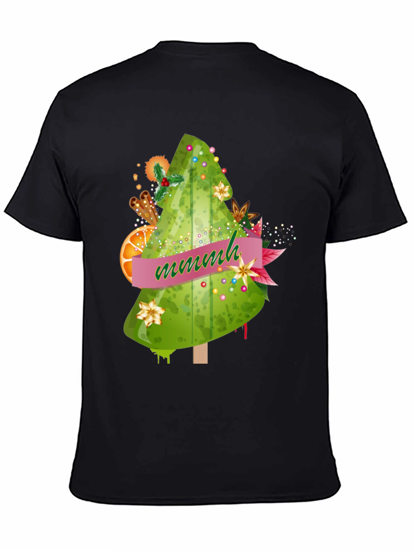 Festive Christmas Tree T-Shirt - Mmmh Holiday Tee