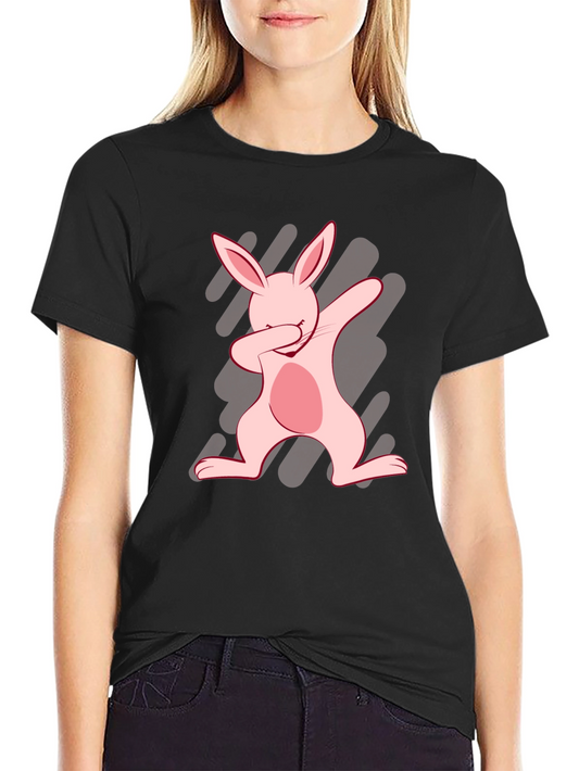 Dabbing Easter Bunny Graphic T-Shirt