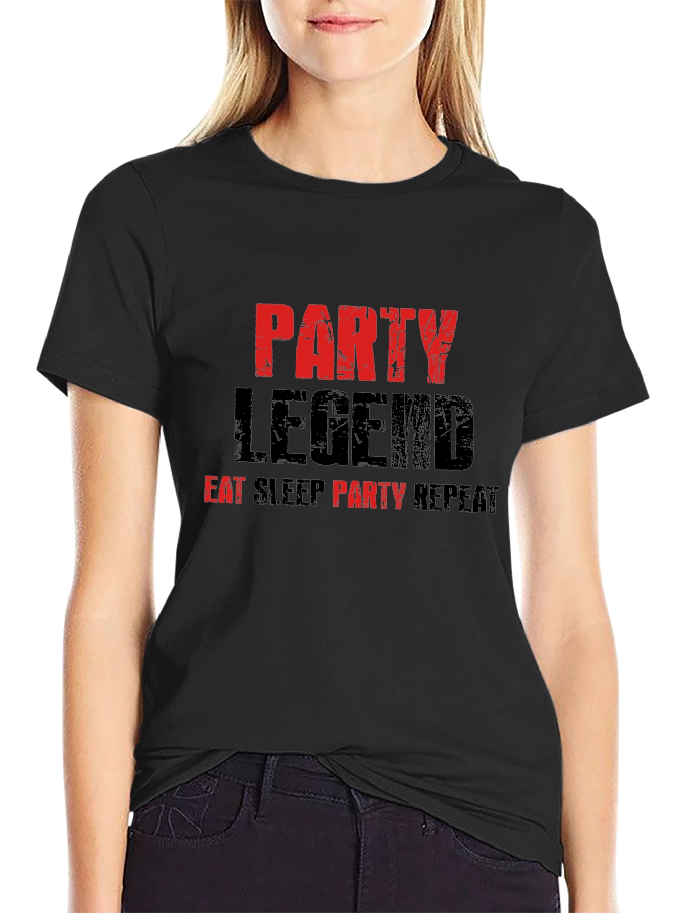Party Legend Graphic Tee - Eat Sleep Party Repeat