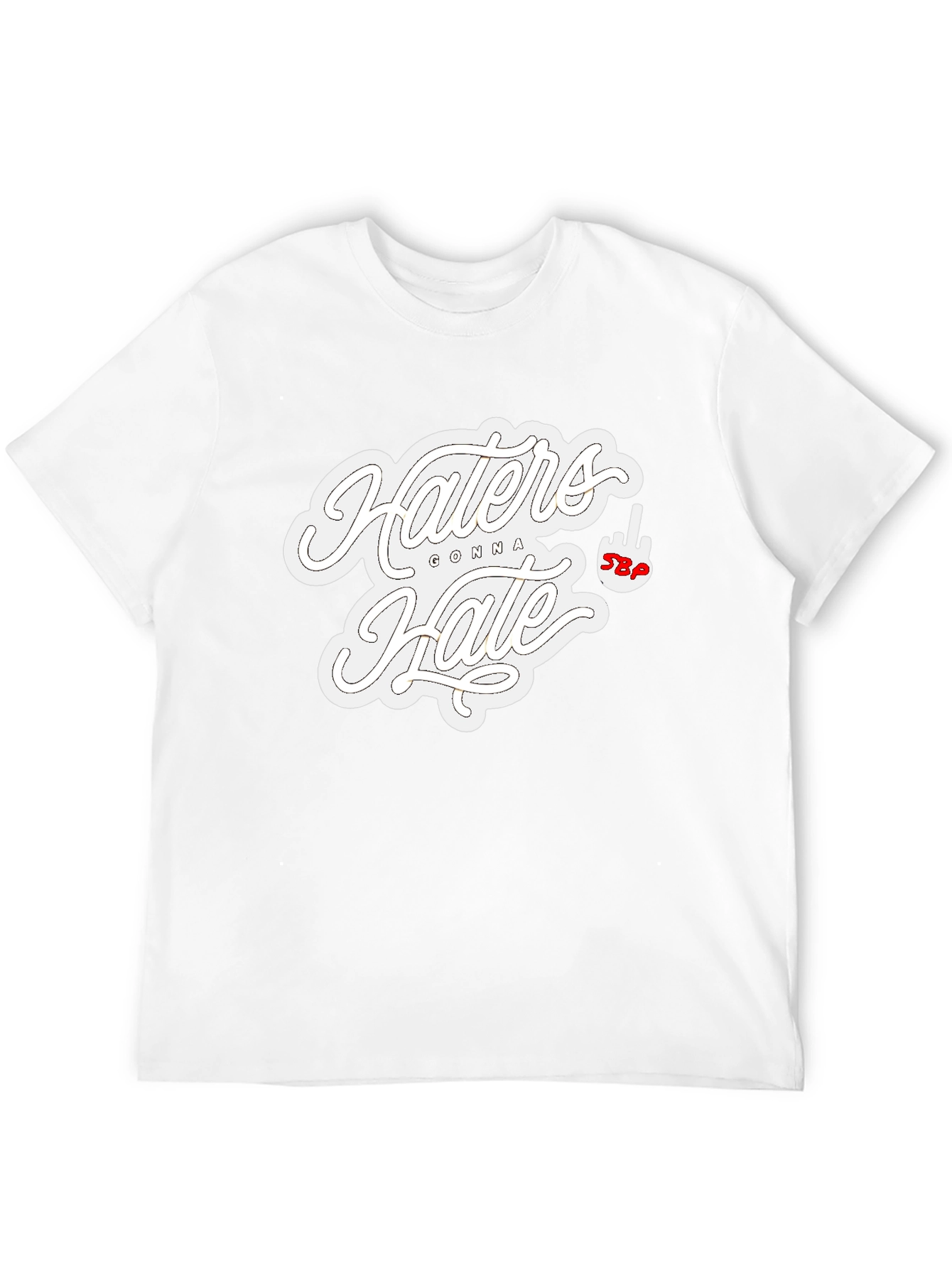 Haters Gonna Hate Graphic T-Shirt - Black