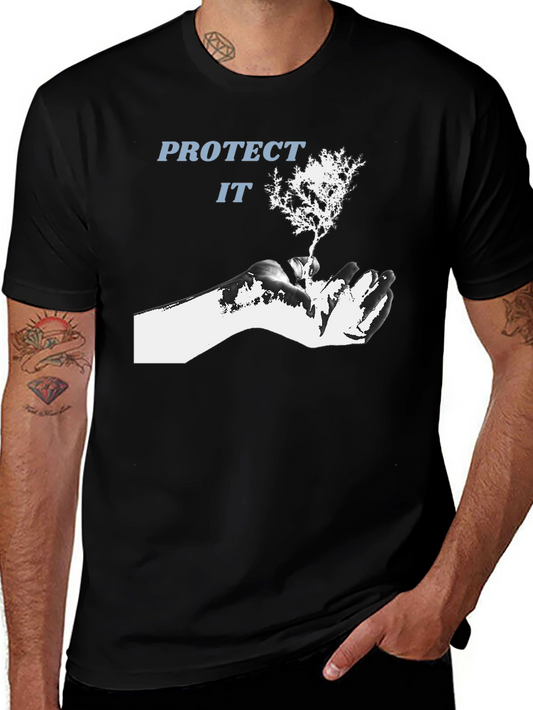 Protect It Tree Graphic Tee - Eco Friendly Design