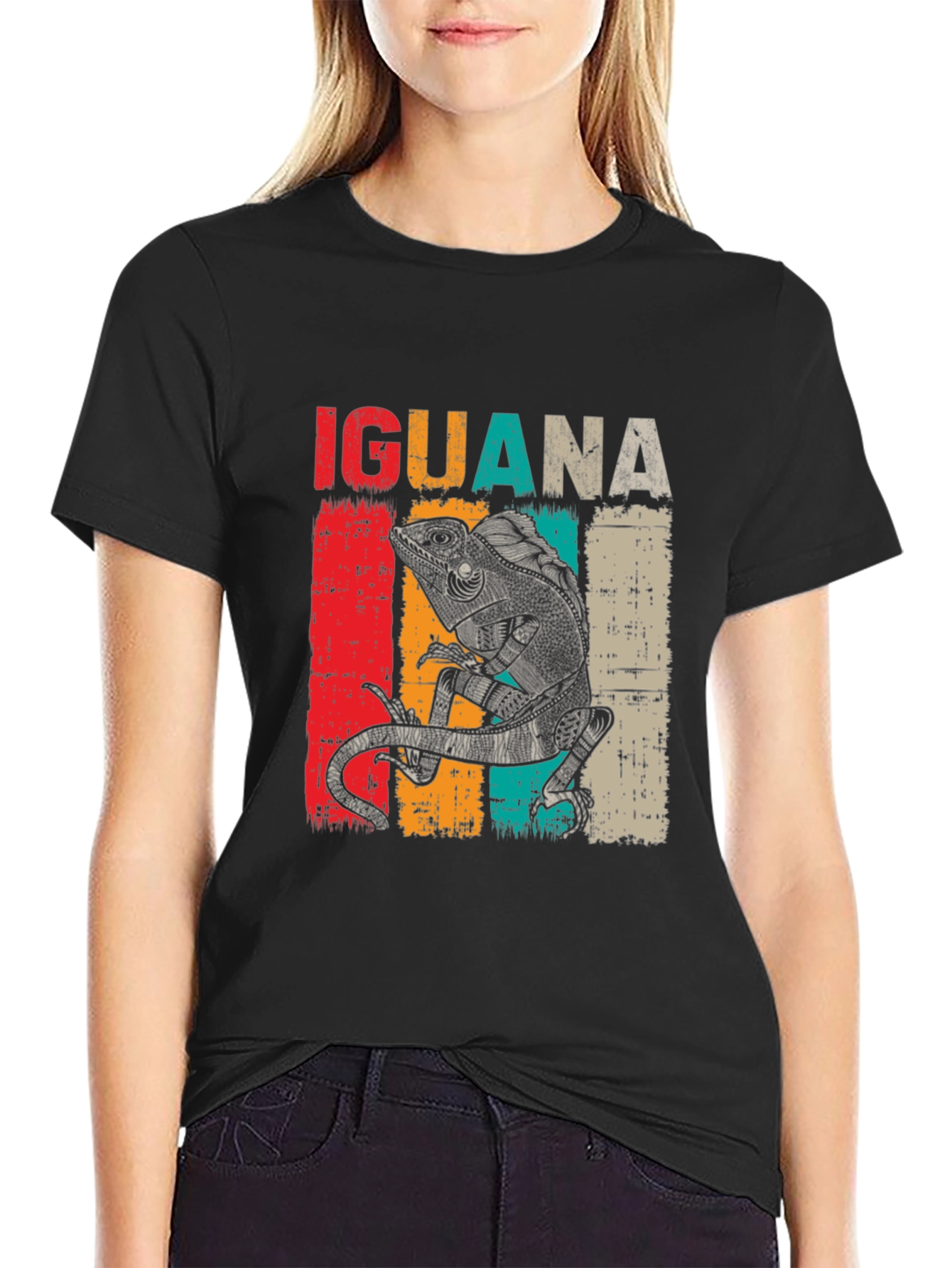 Iguana Graphic Tee - Retro Lizard Lover T-Shirt