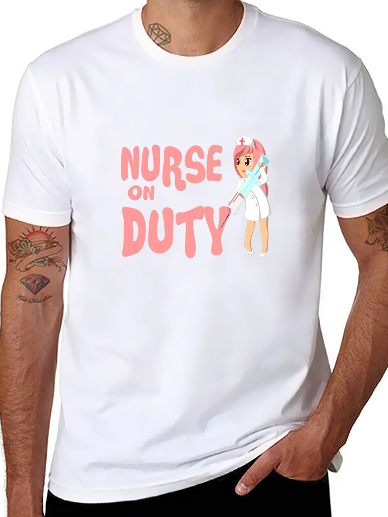 Nurse On Duty Black T-Shirt