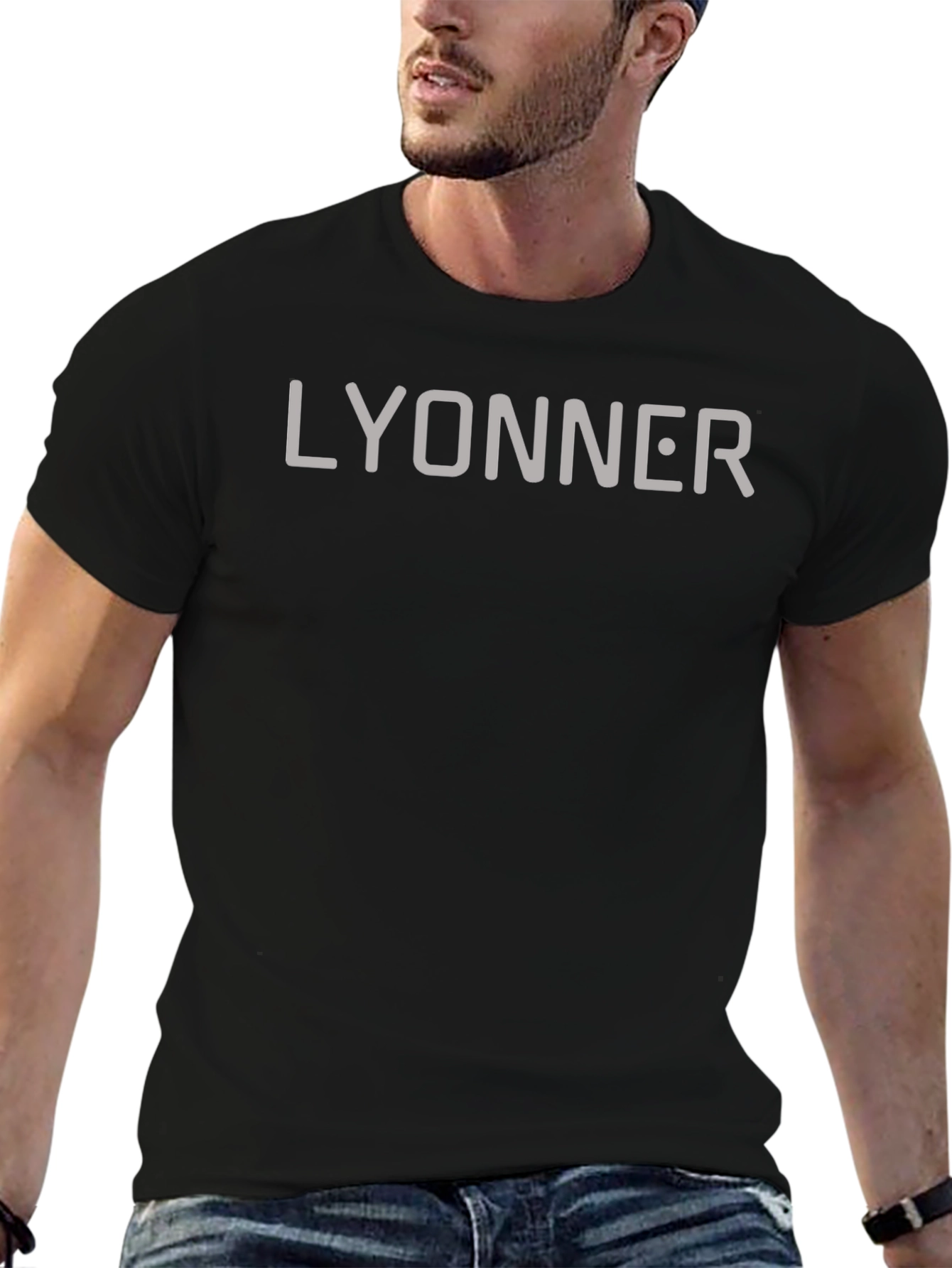 Lyonner Black Graphic Tee - Casual Style
