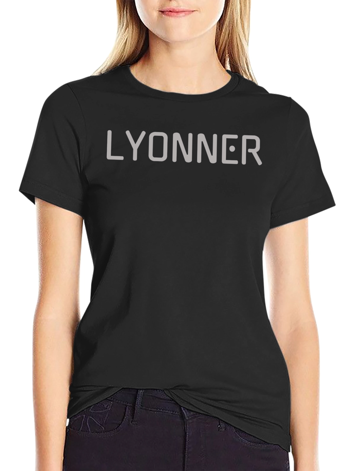 Lyonner Black Graphic Tee - Casual Style