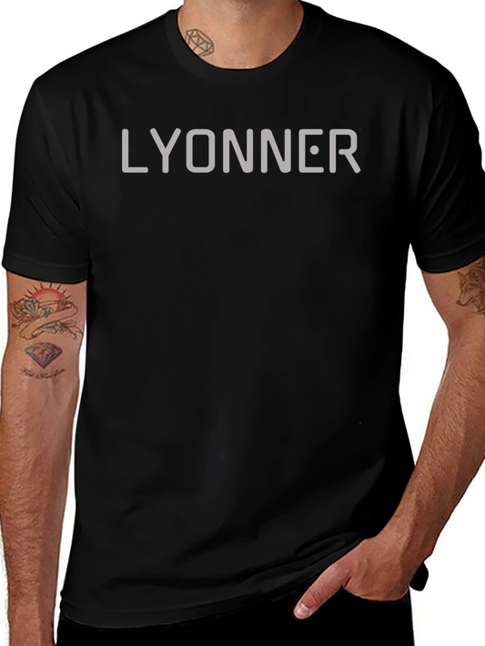 Lyonner Black Graphic Tee - Casual Style