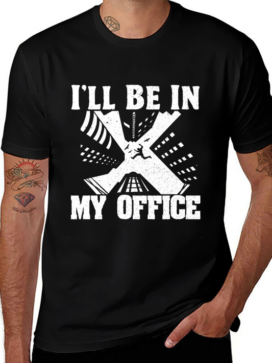 Ill Be in My Office Black T-Shirt