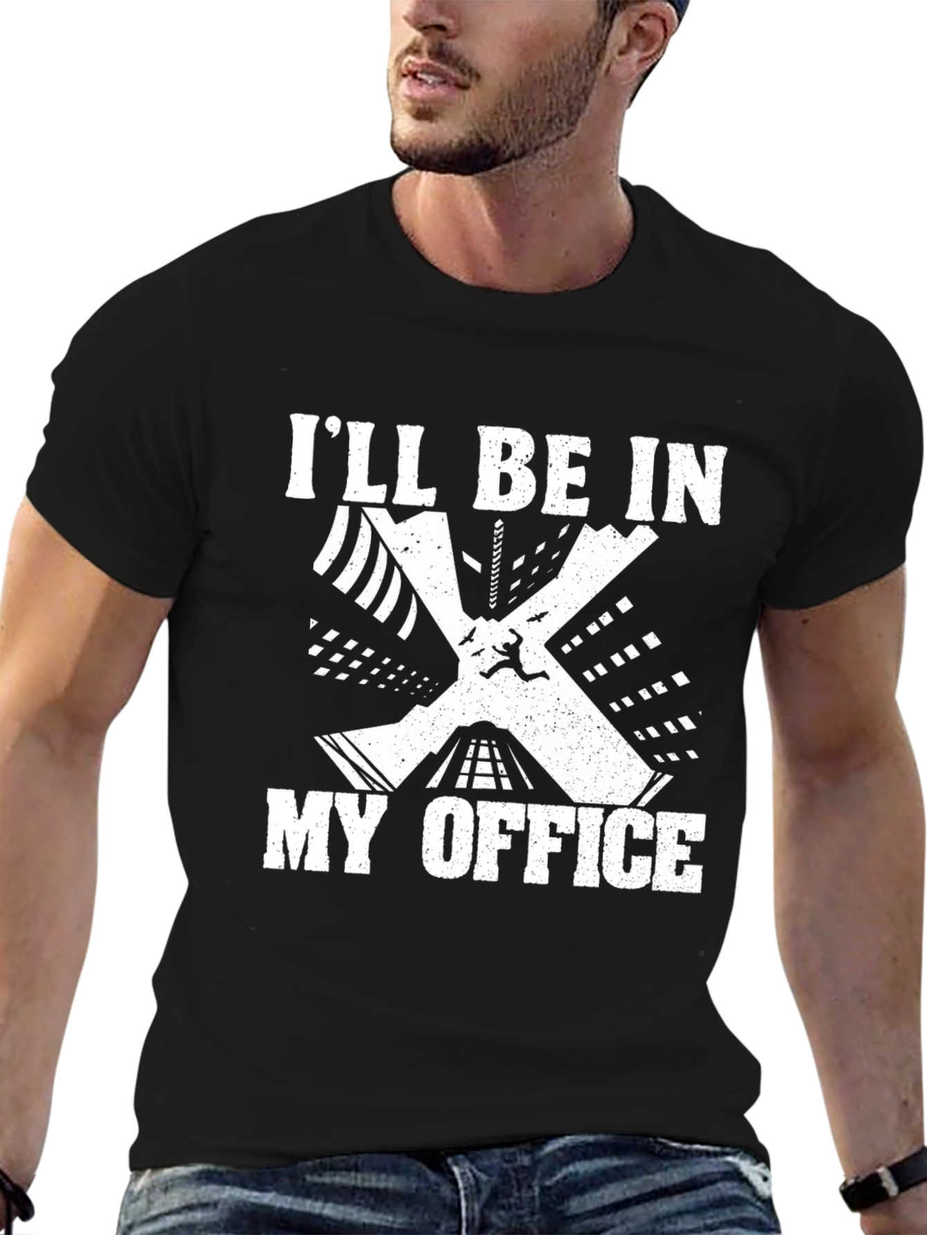 Ill Be in My Office Black T-Shirt