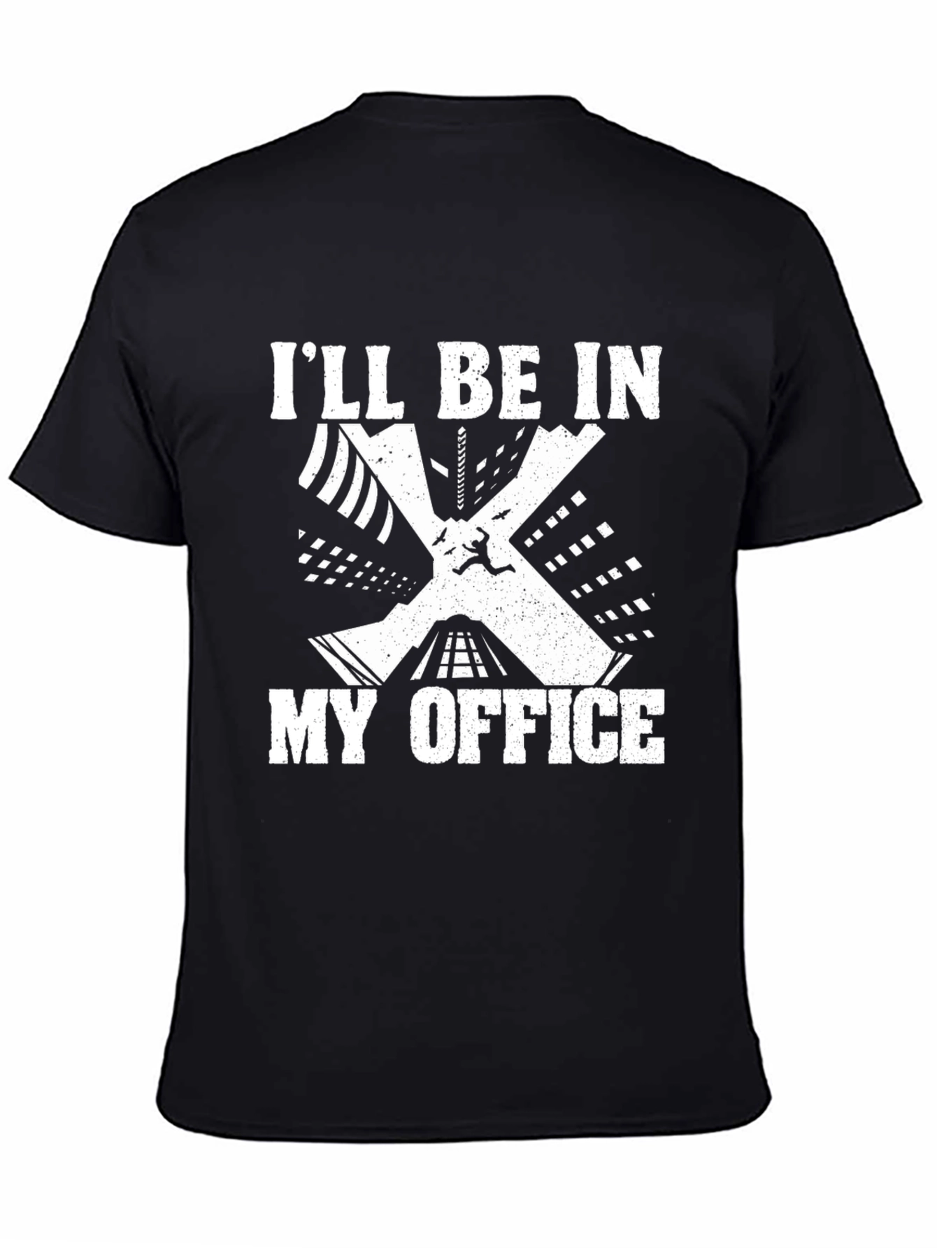 Ill Be in My Office Black T-Shirt