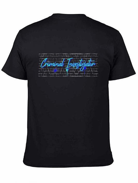 Criminal Investigator T-Shirt - Sleek Black Tee