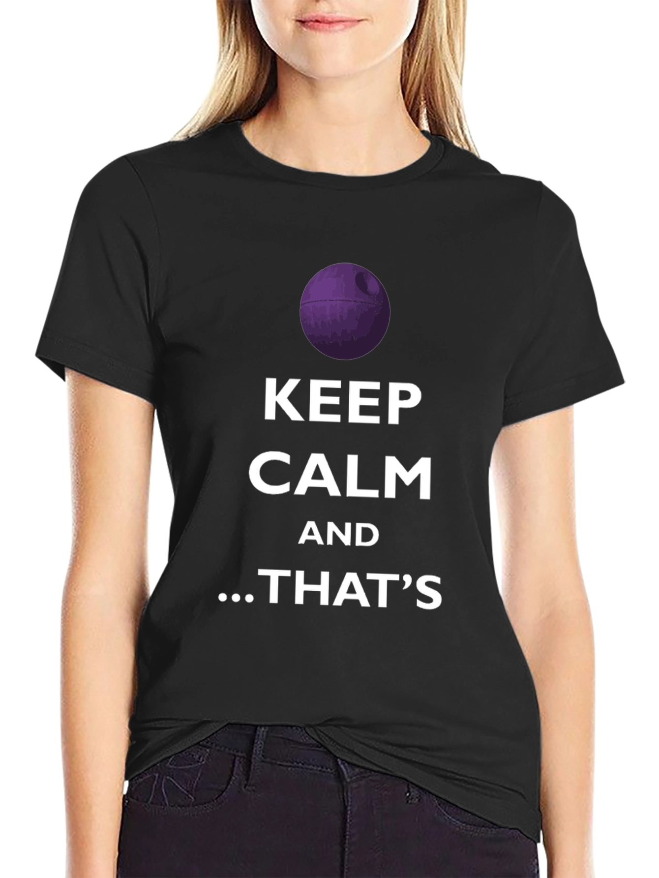 Keep Calm Death Star Graphic T-Shirt