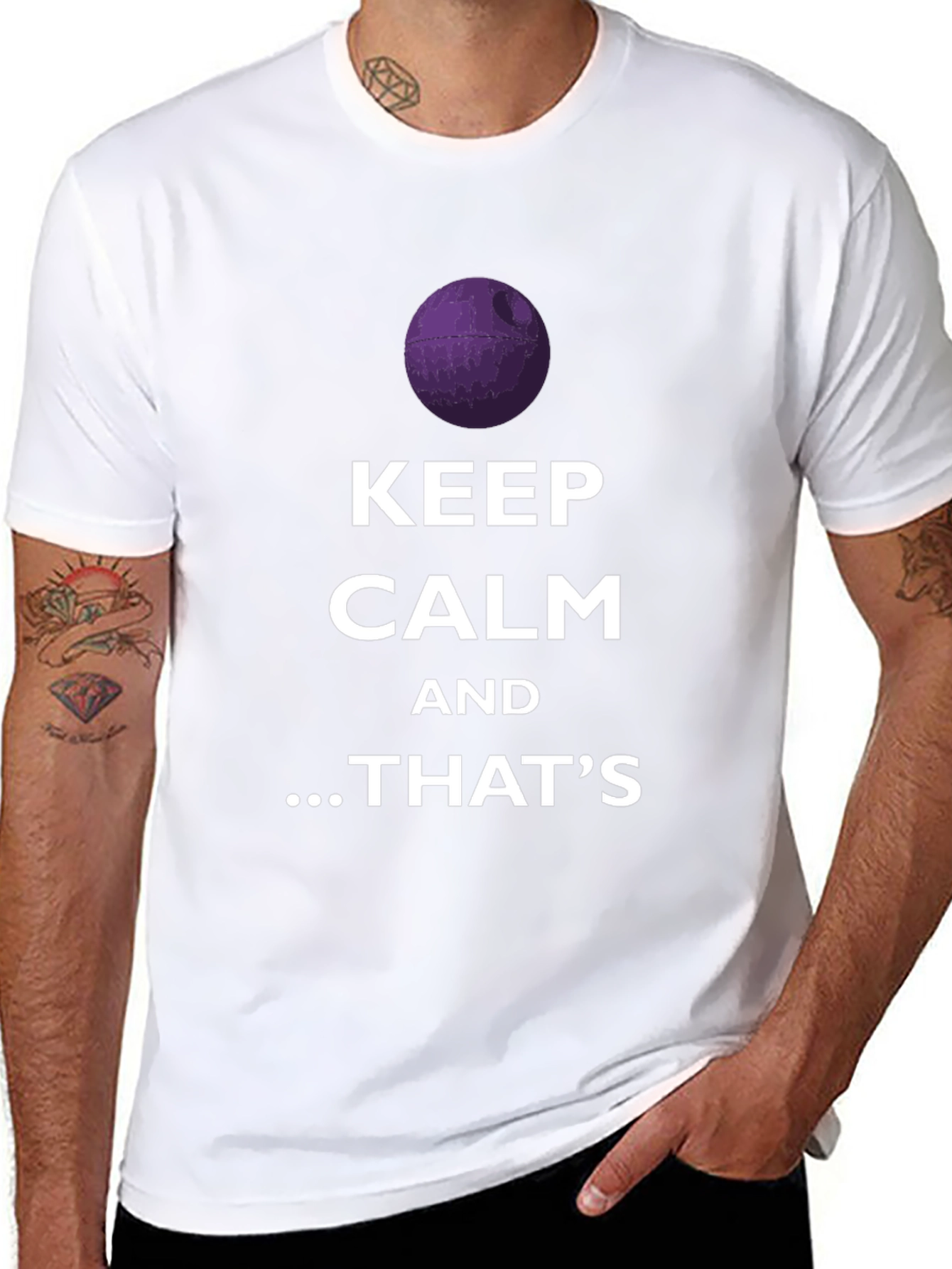 Keep Calm Death Star Graphic T-Shirt