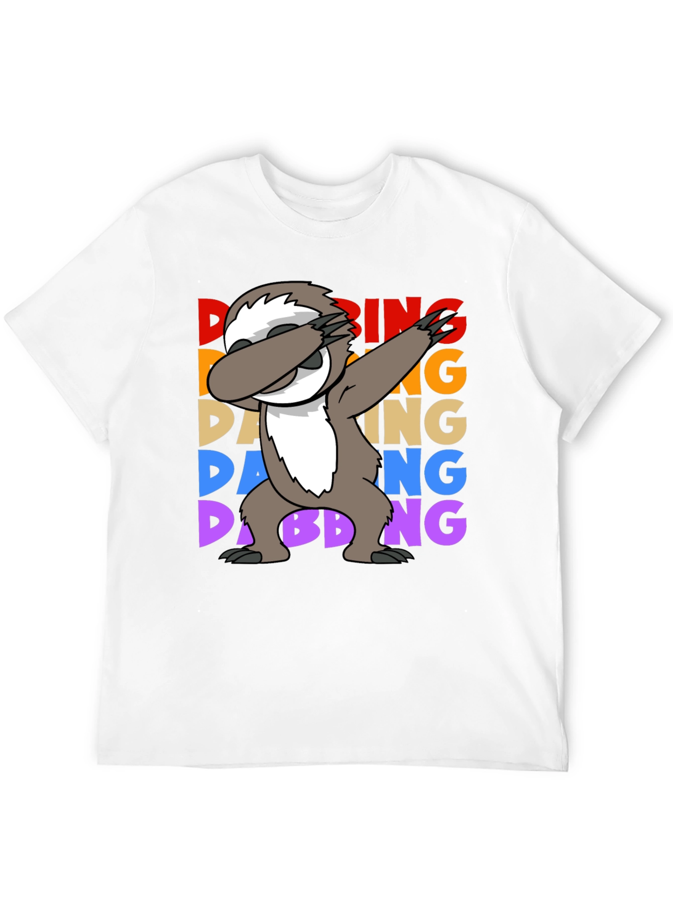 Dabbing Sloth Graphic Tee - Funny Sloth Lover Shirt