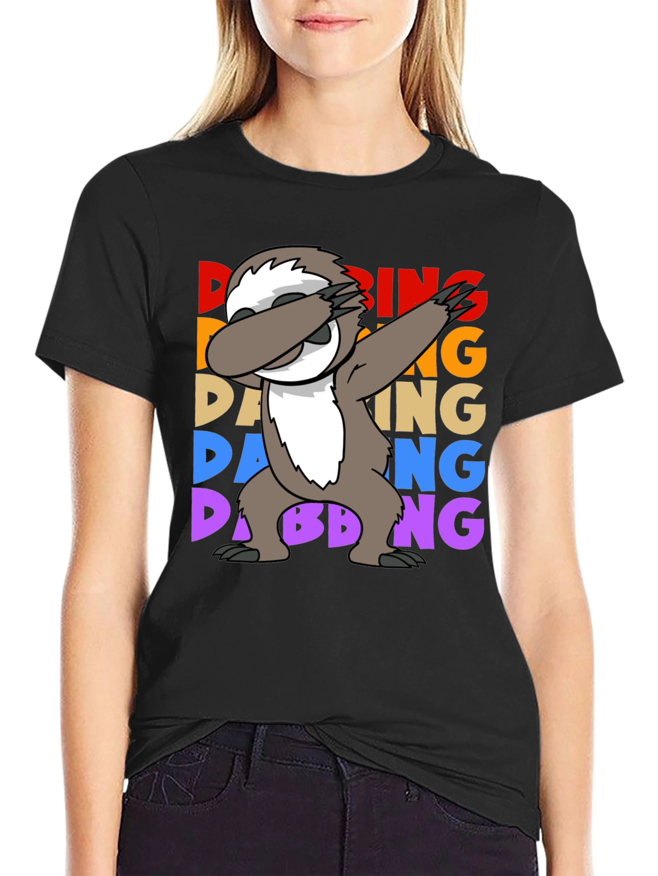 Dabbing Sloth Graphic Tee - Funny Sloth Lover Shirt