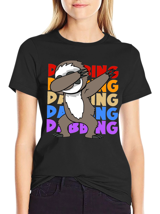 Dabbing Sloth Graphic Tee - Funny Sloth Lover Shirt