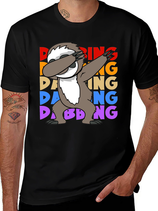Dabbing Sloth Graphic Tee - Funny Sloth Lover Shirt