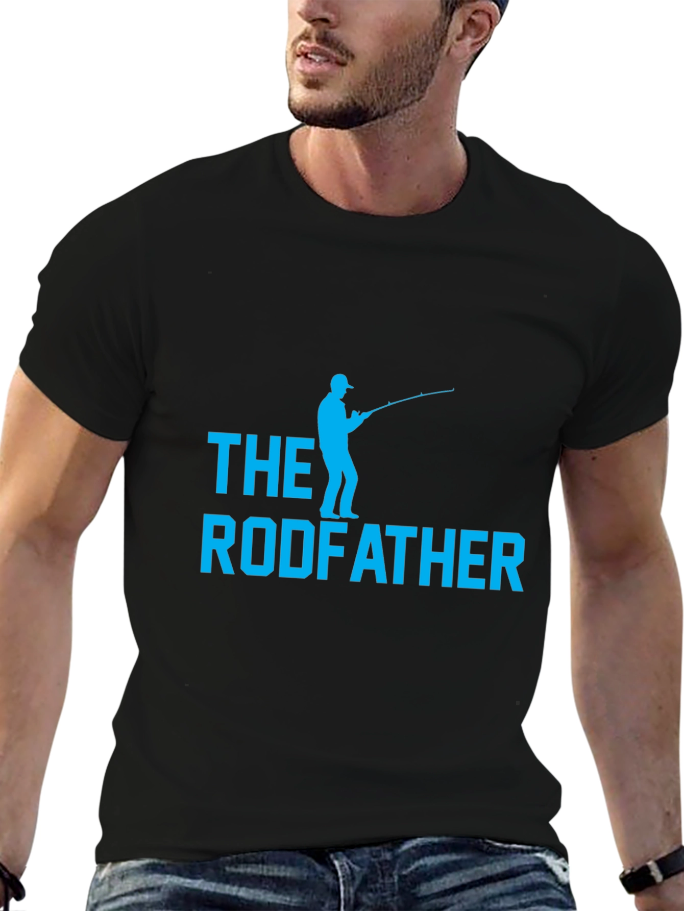 The Rodfather Fishing T-Shirt - Novelty Fisherman Tee
