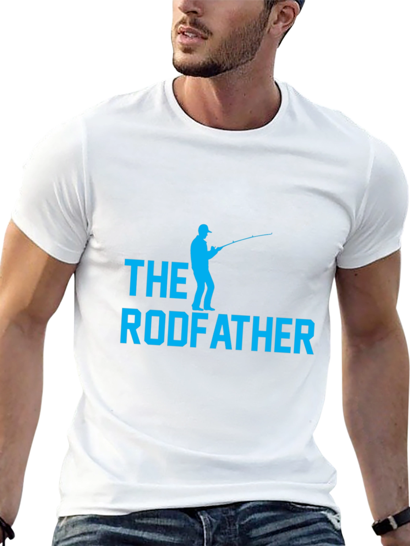 The Rodfather Fishing T-Shirt - Novelty Fisherman Tee