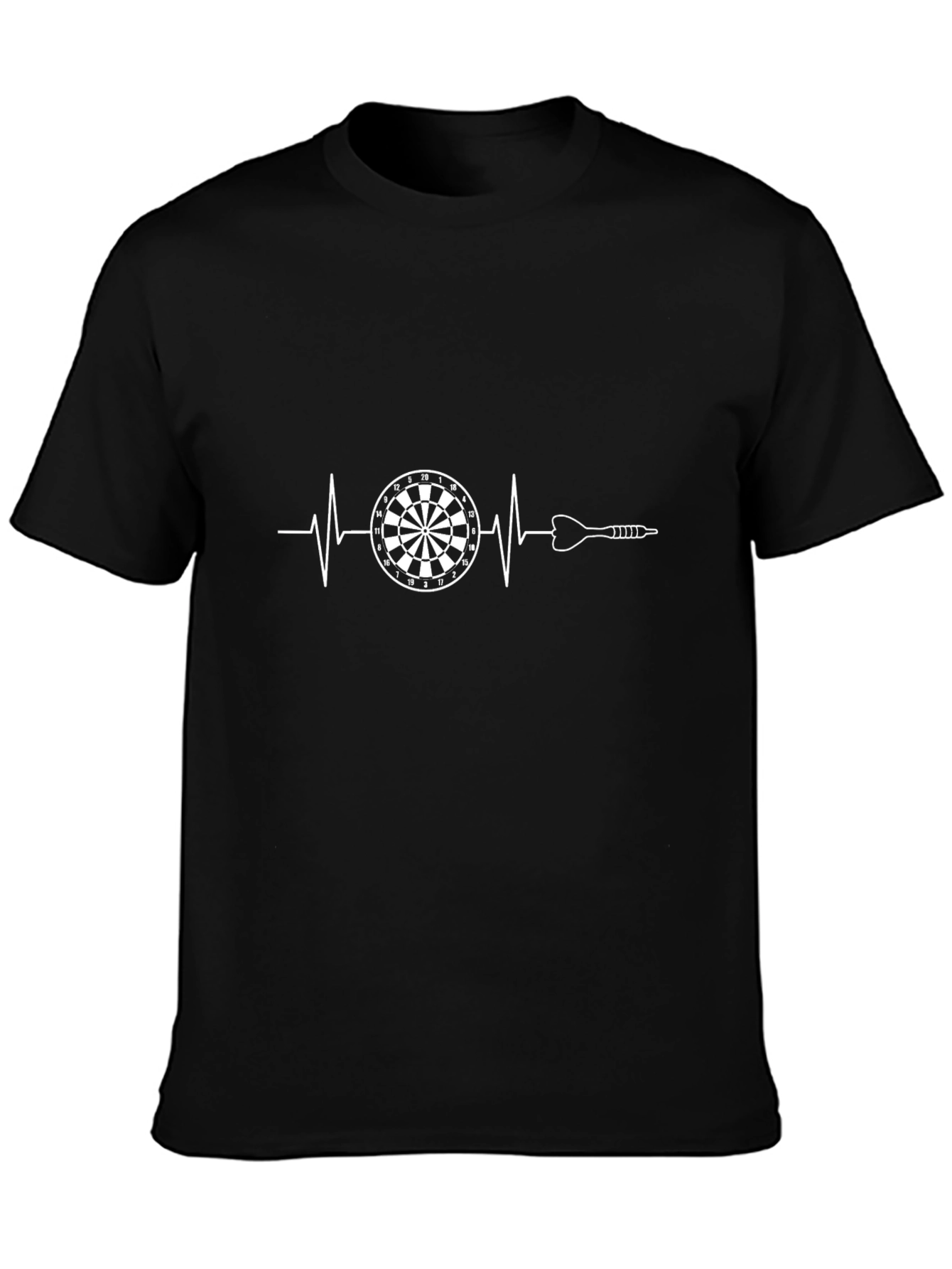 Dartboard Heartbeat T-Shirt - Darts Player Tee