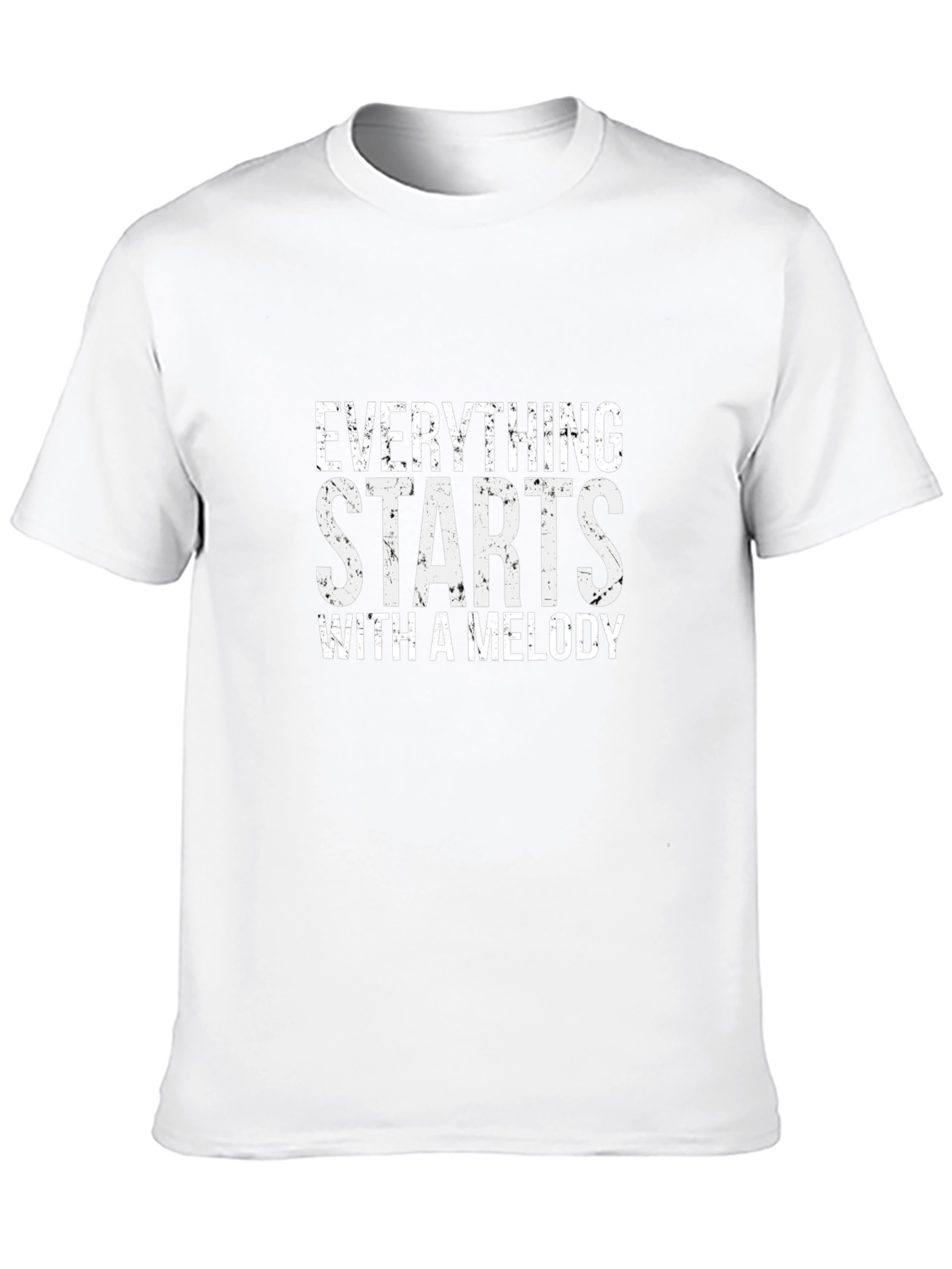 Everything Starts With A Melody Black Graphic Tee