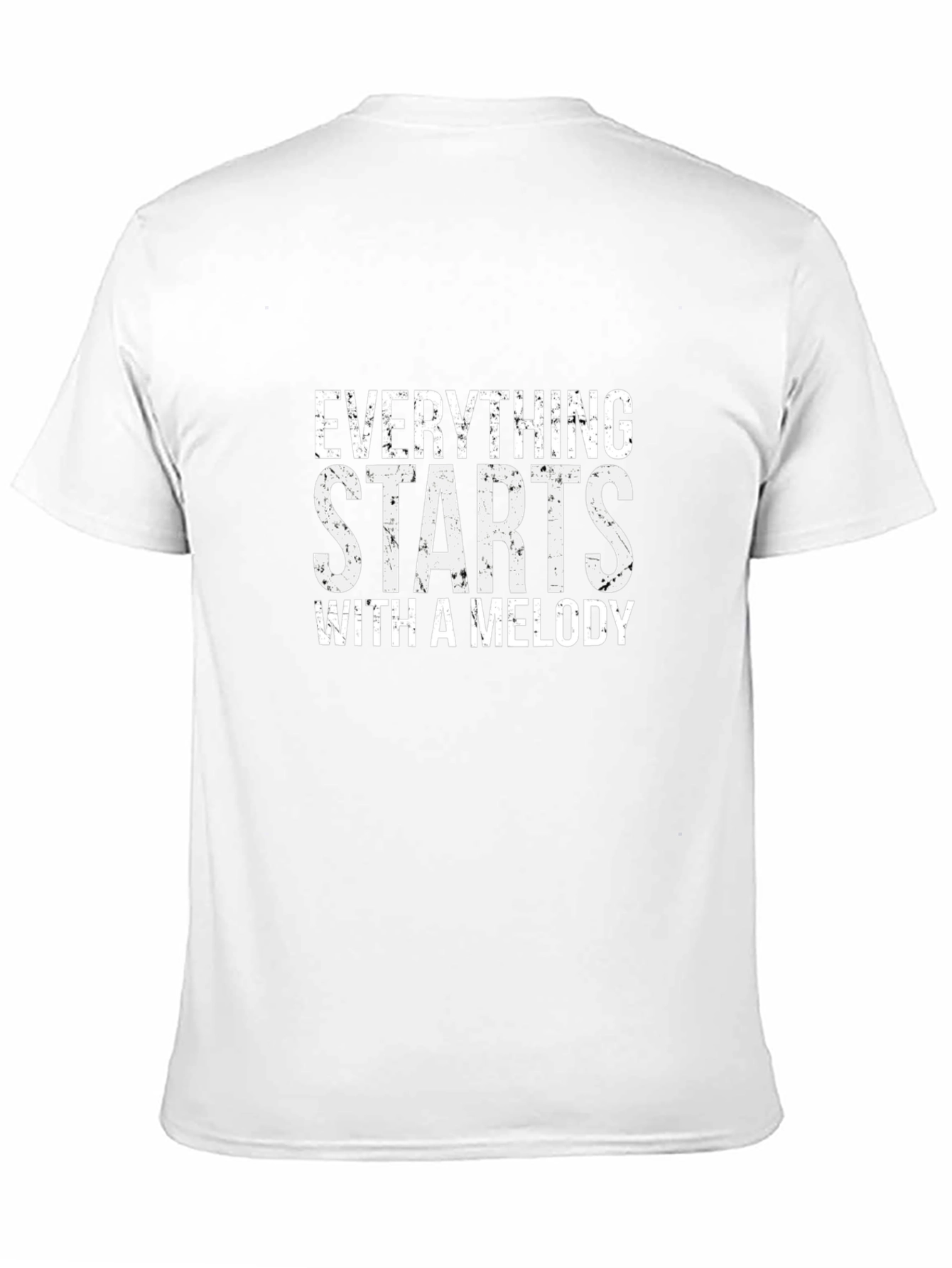 Everything Starts With A Melody Black Graphic Tee