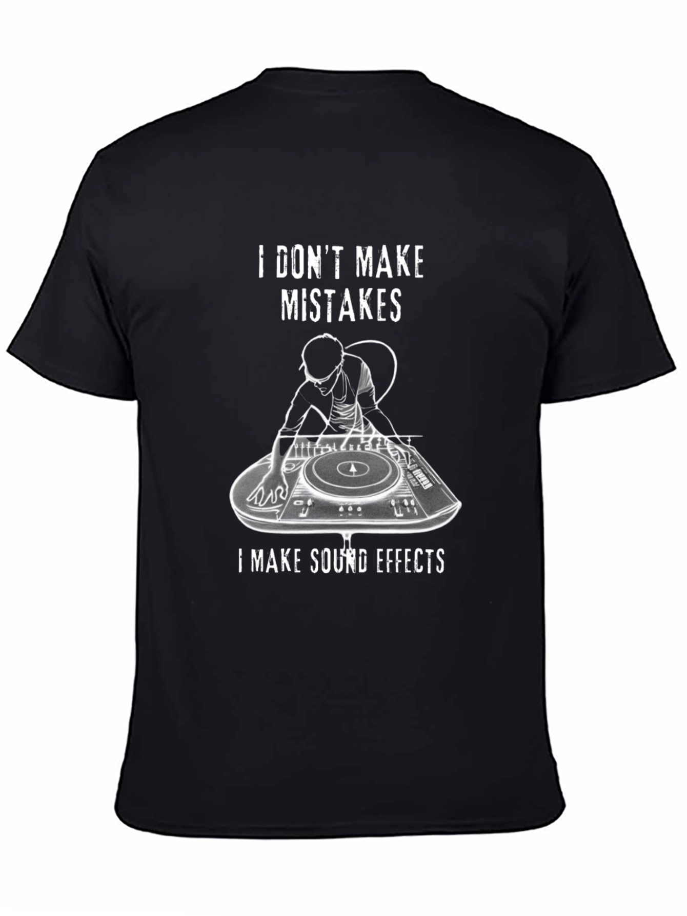 DJ Sound Effects Graphic Tee - Black