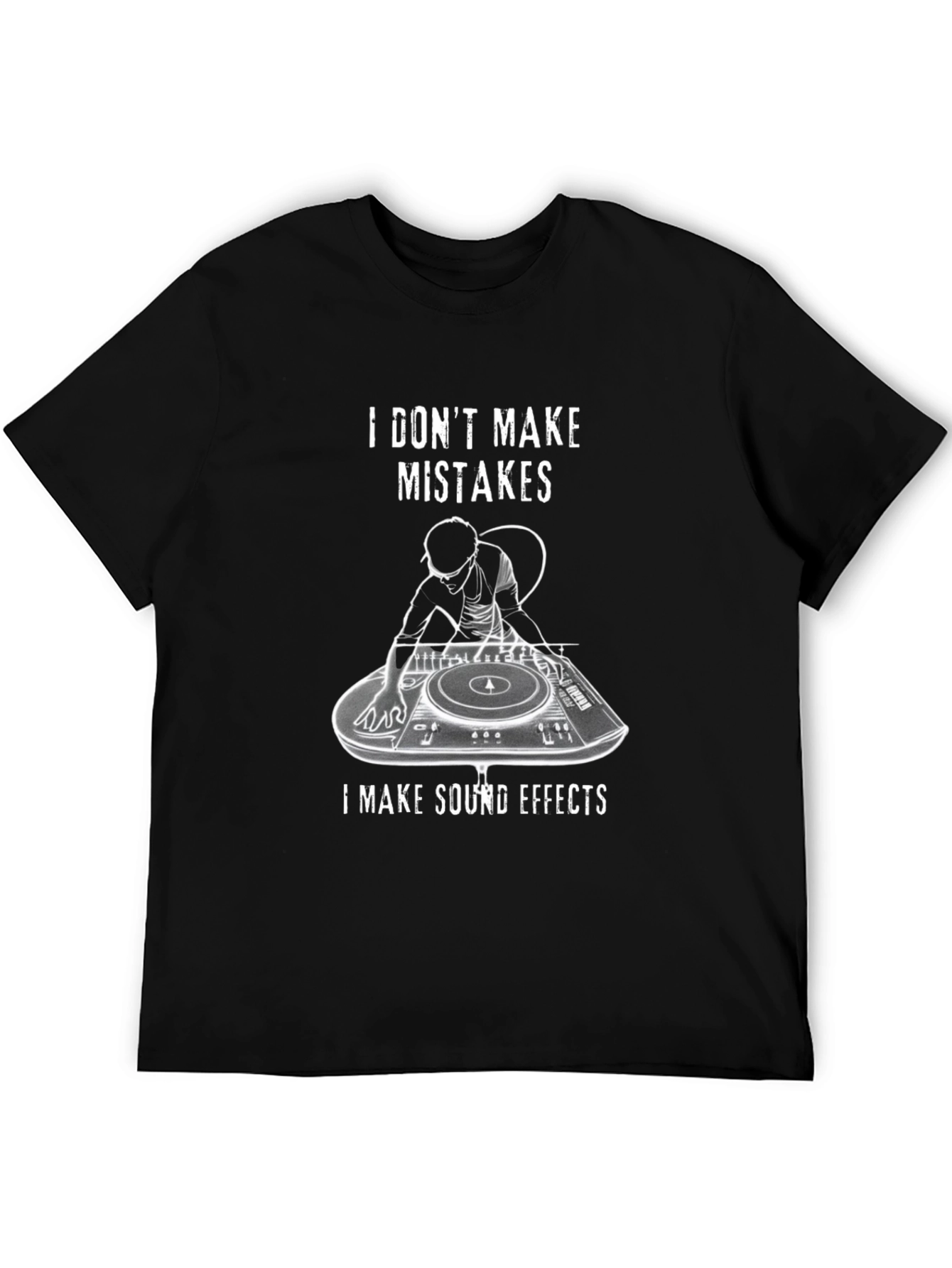 DJ Sound Effects Graphic Tee - Black