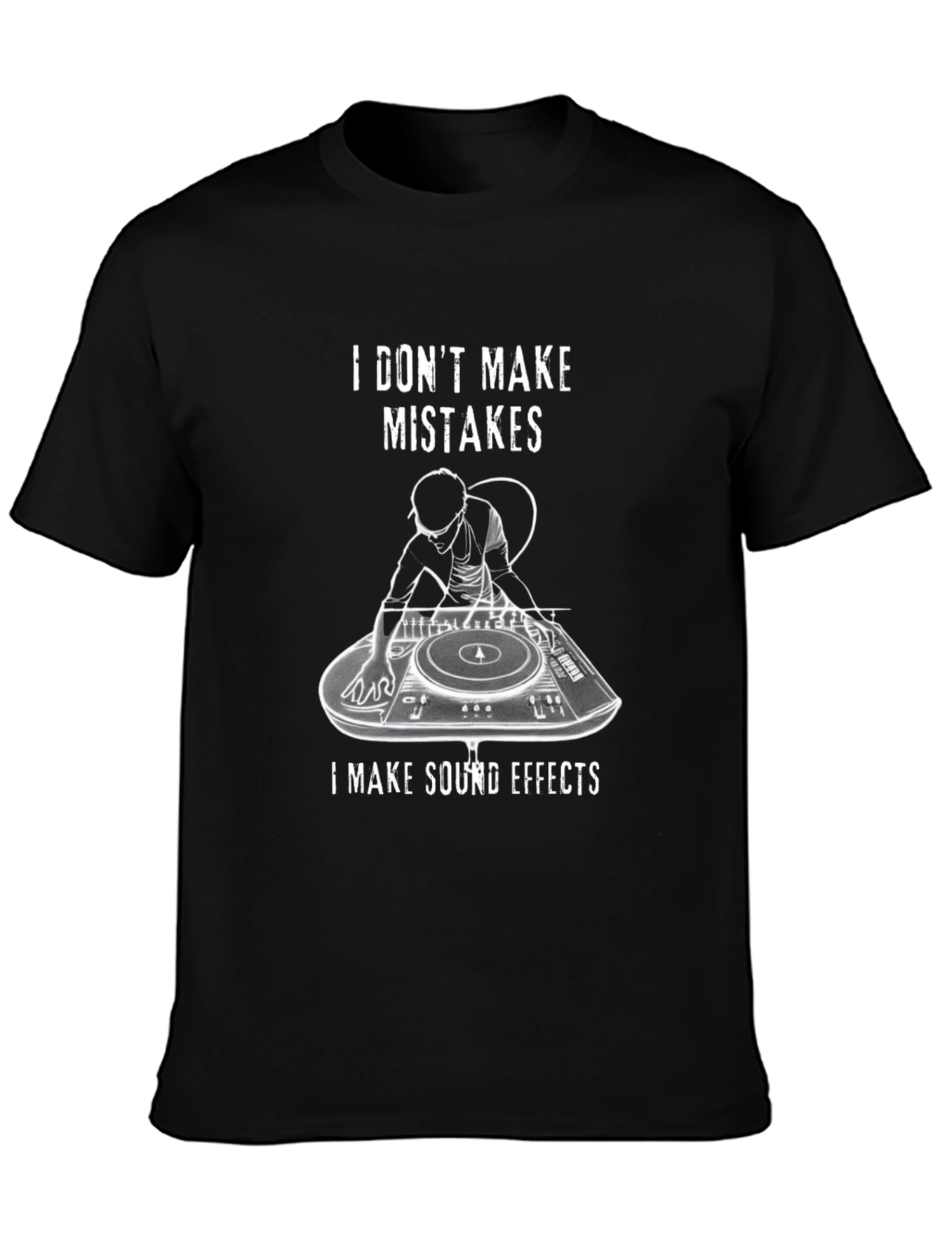 DJ Sound Effects Graphic Tee - Black