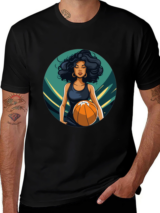 Basketball Woman Graphic Tee - Stylish & Unique!
