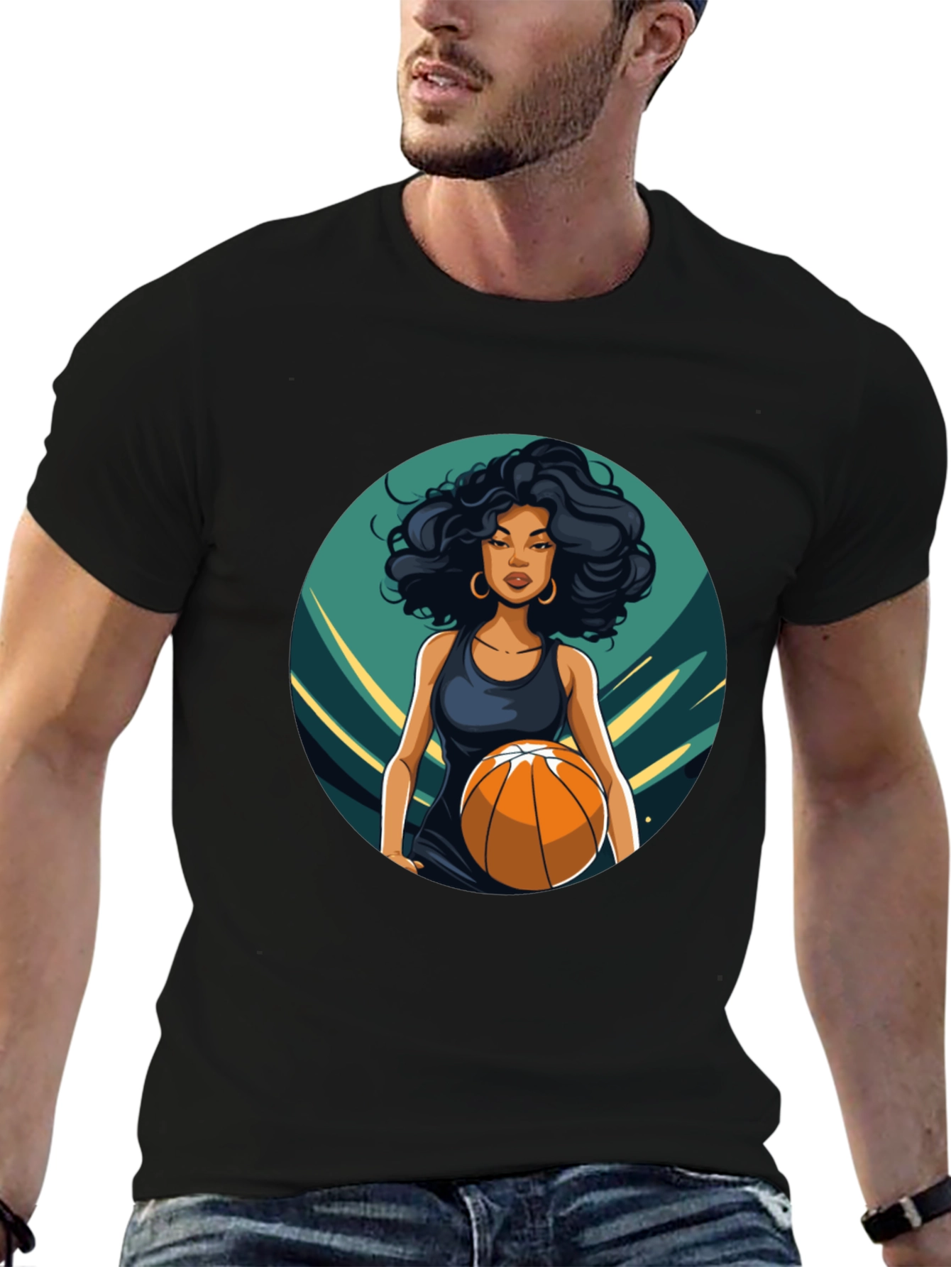Basketball Woman Graphic Tee - Stylish & Unique!
