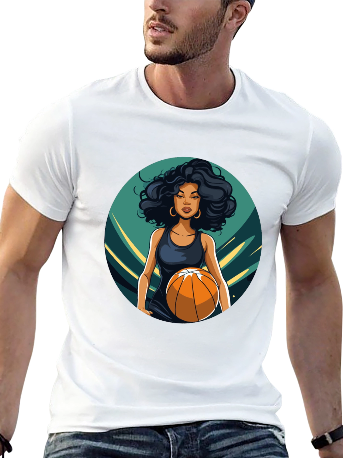 Basketball Woman Graphic Tee - Stylish & Unique!