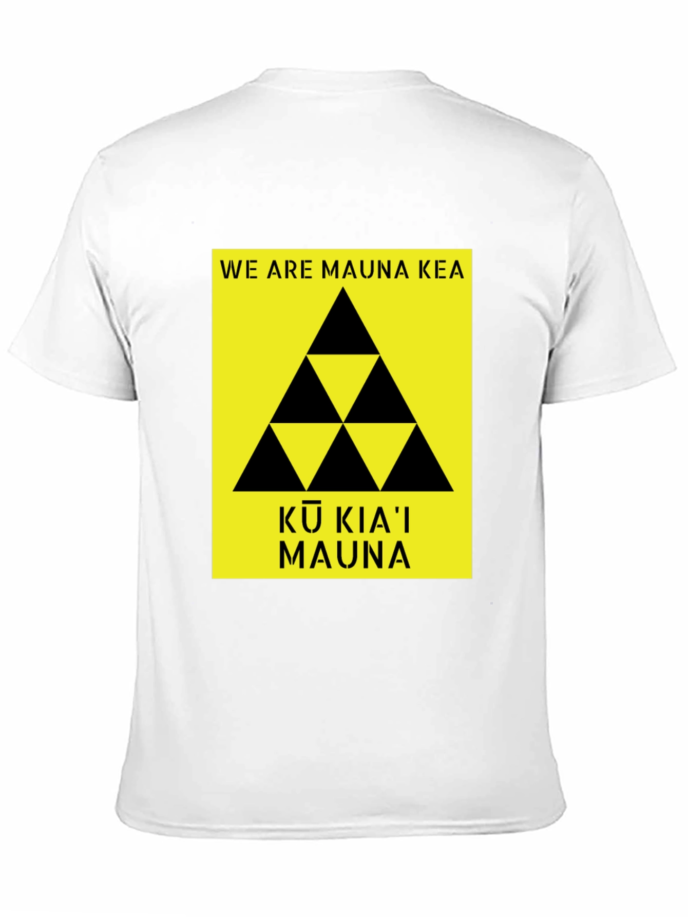 Mauna Kea T-Shirt Black Protest Design