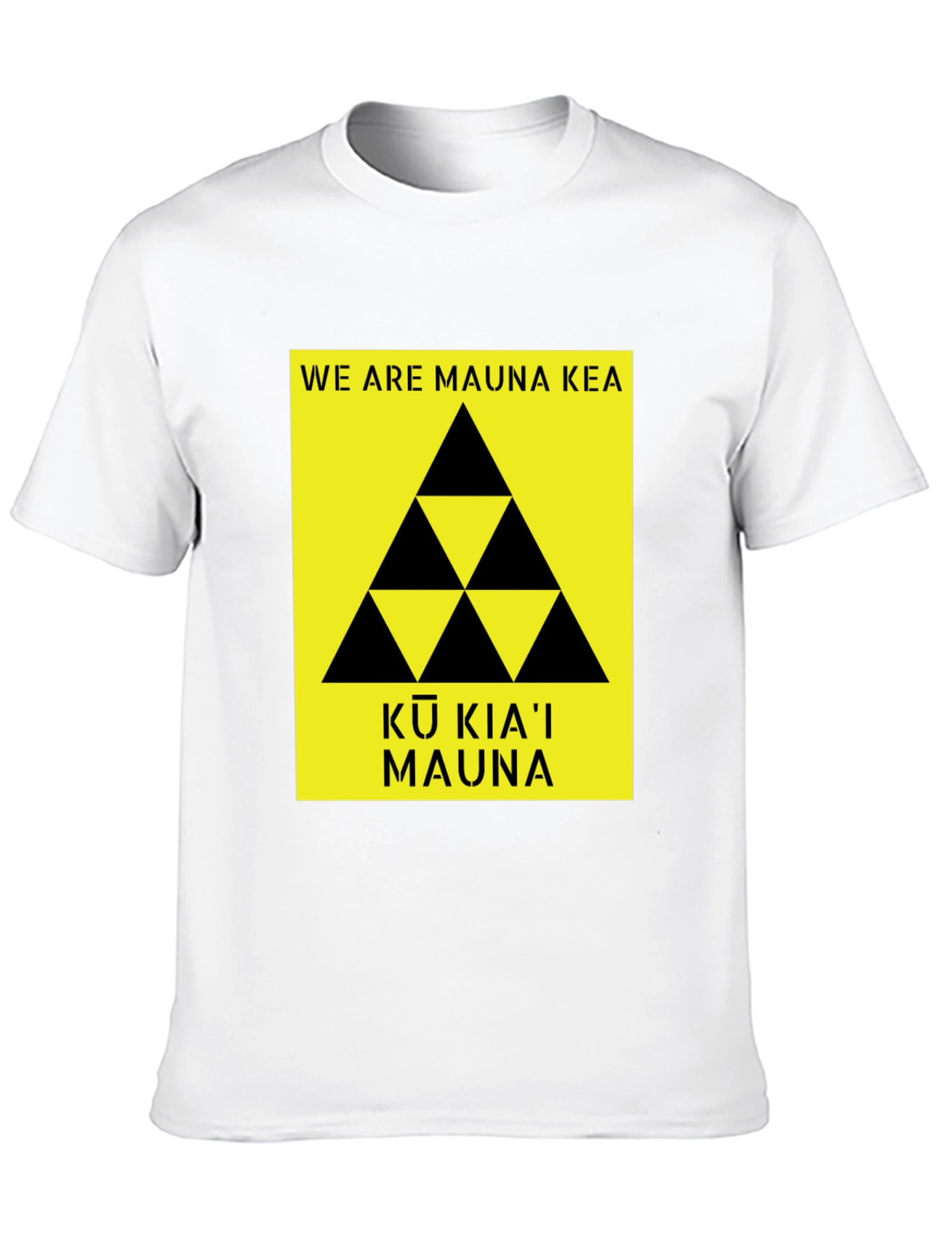 Mauna Kea T-Shirt Black Protest Design