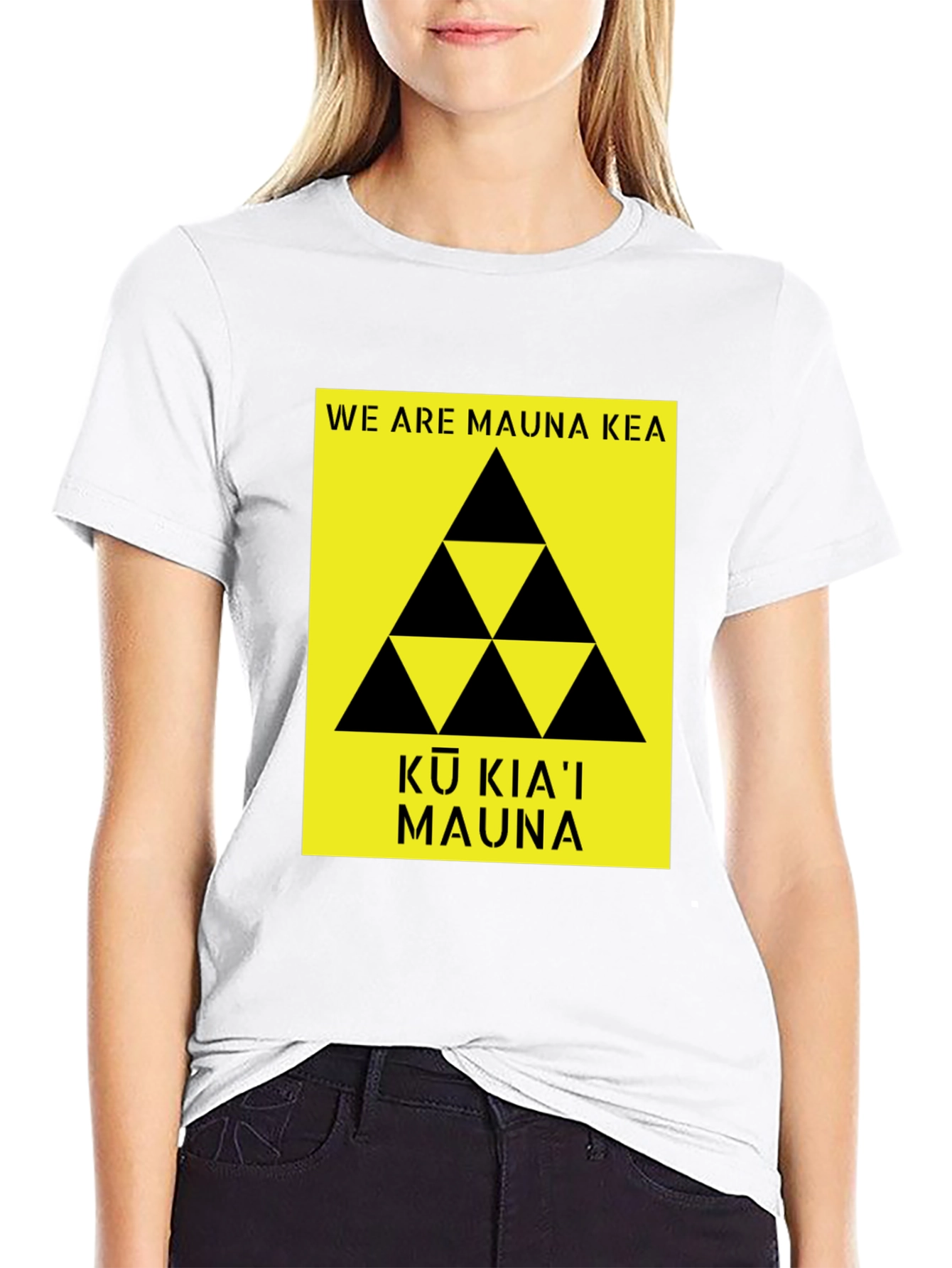 Mauna Kea T-Shirt Black Protest Design
