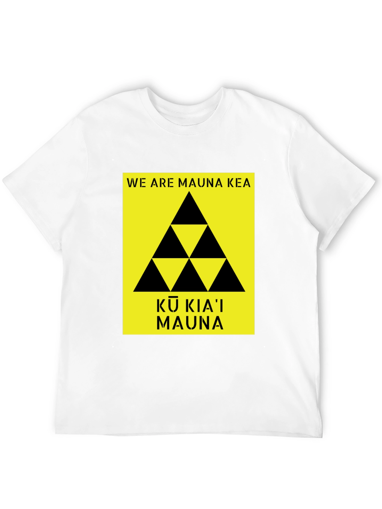 Mauna Kea T-Shirt Black Protest Design