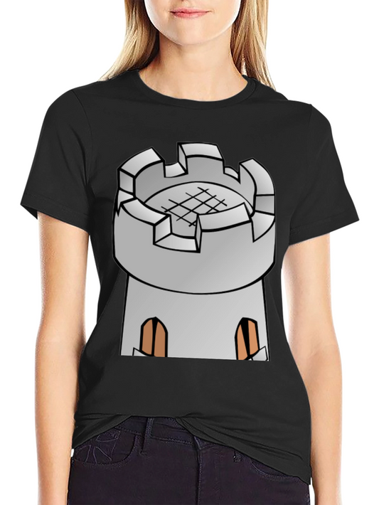 Castle Tower Graphic Tee - Classic Medieval Design