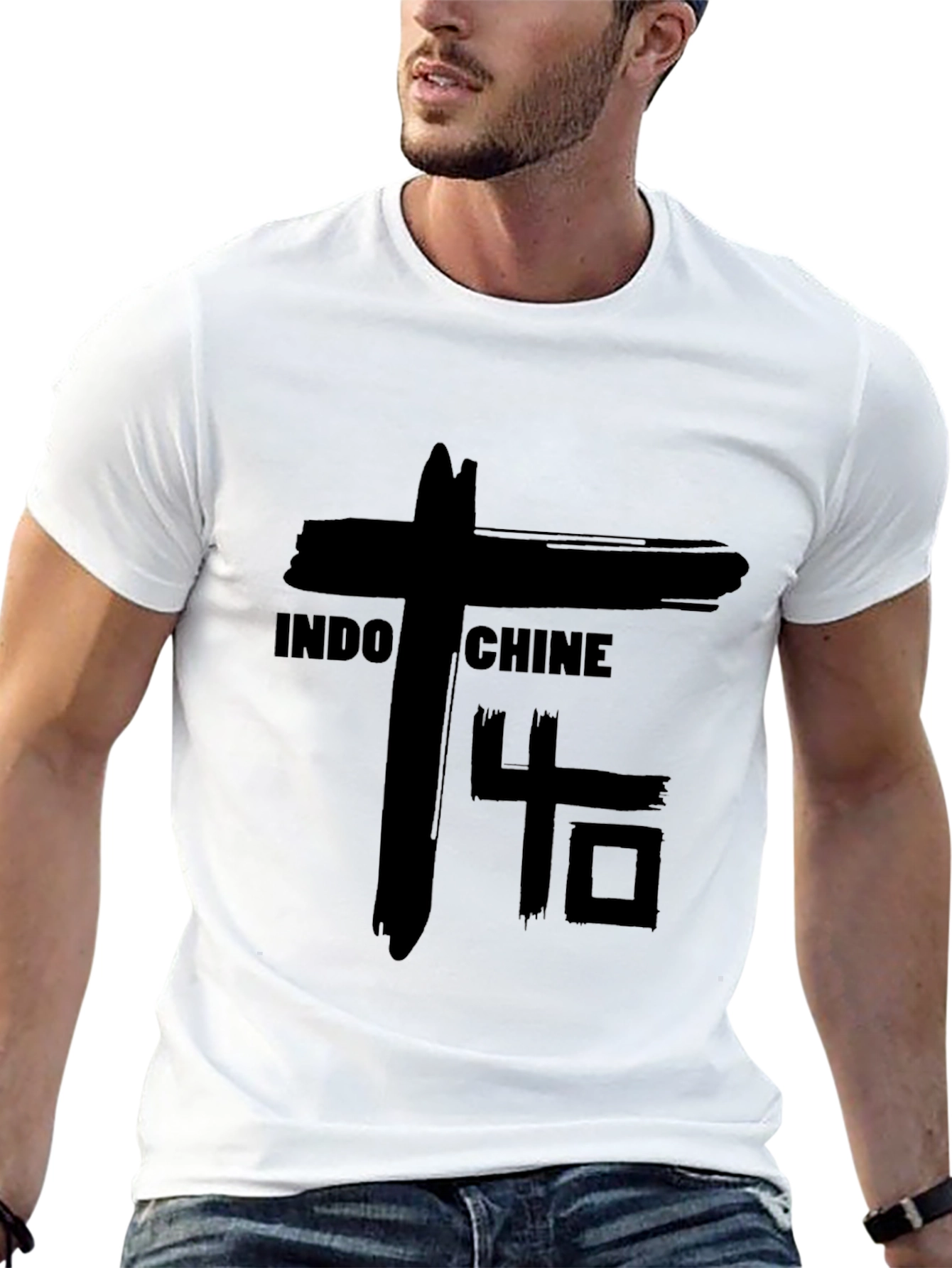 Indochine 40 T-Shirt - Black Graphic Tee