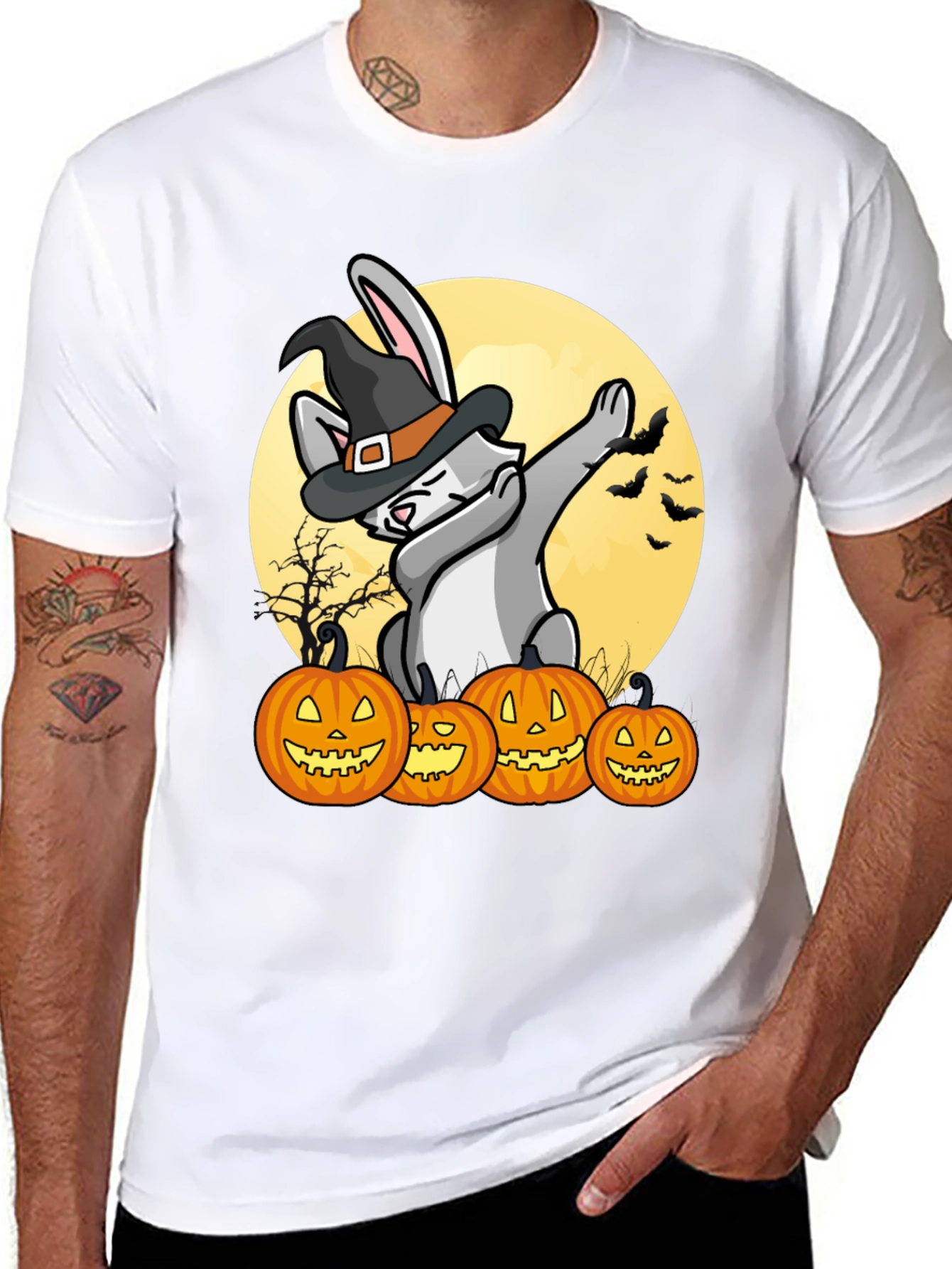 Halloween Bunny Dabbing T-Shirt